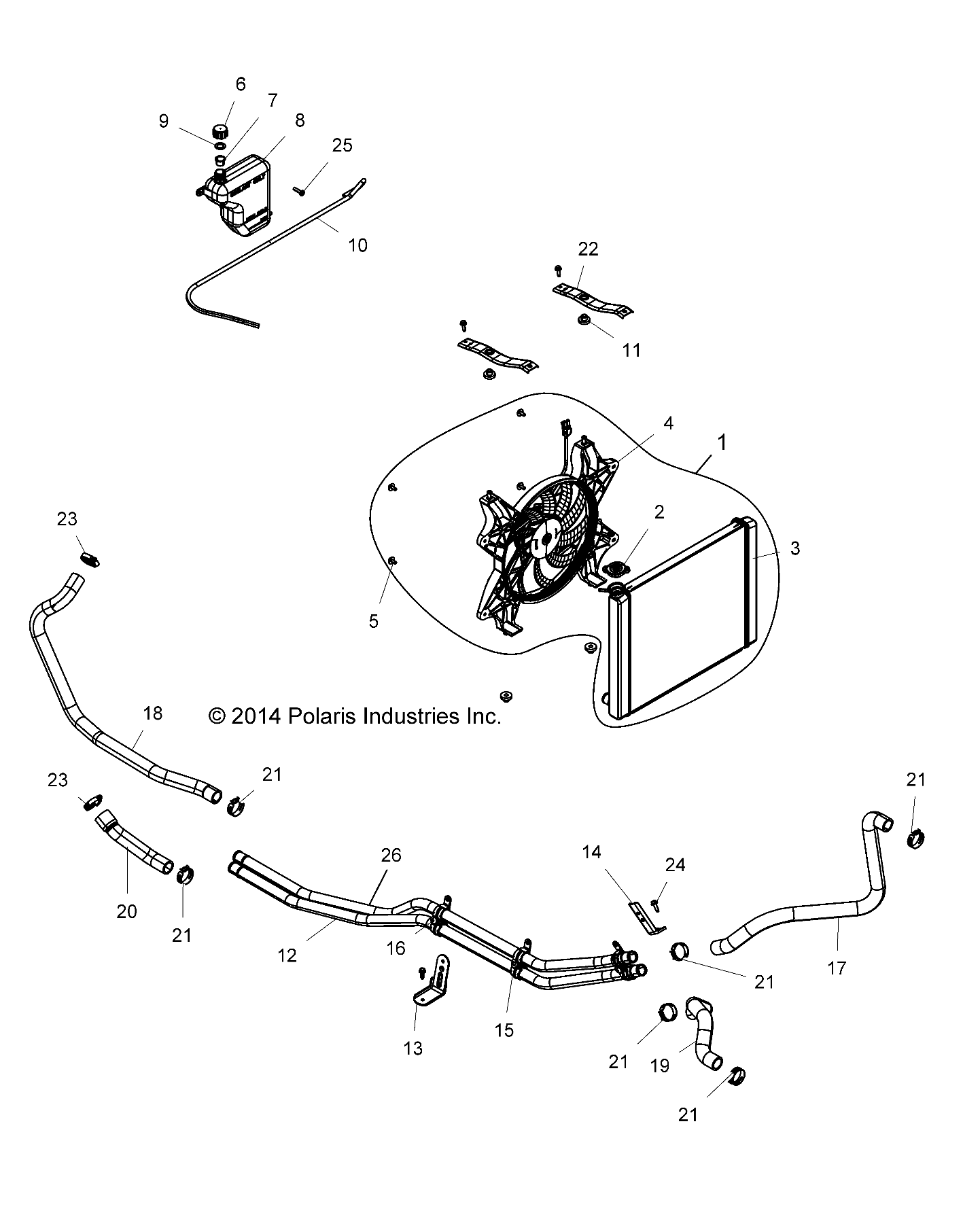 ENGINE, COOLING SYSTEM - Z15VCE87AT/AV (49RGRCOOL15Z90060