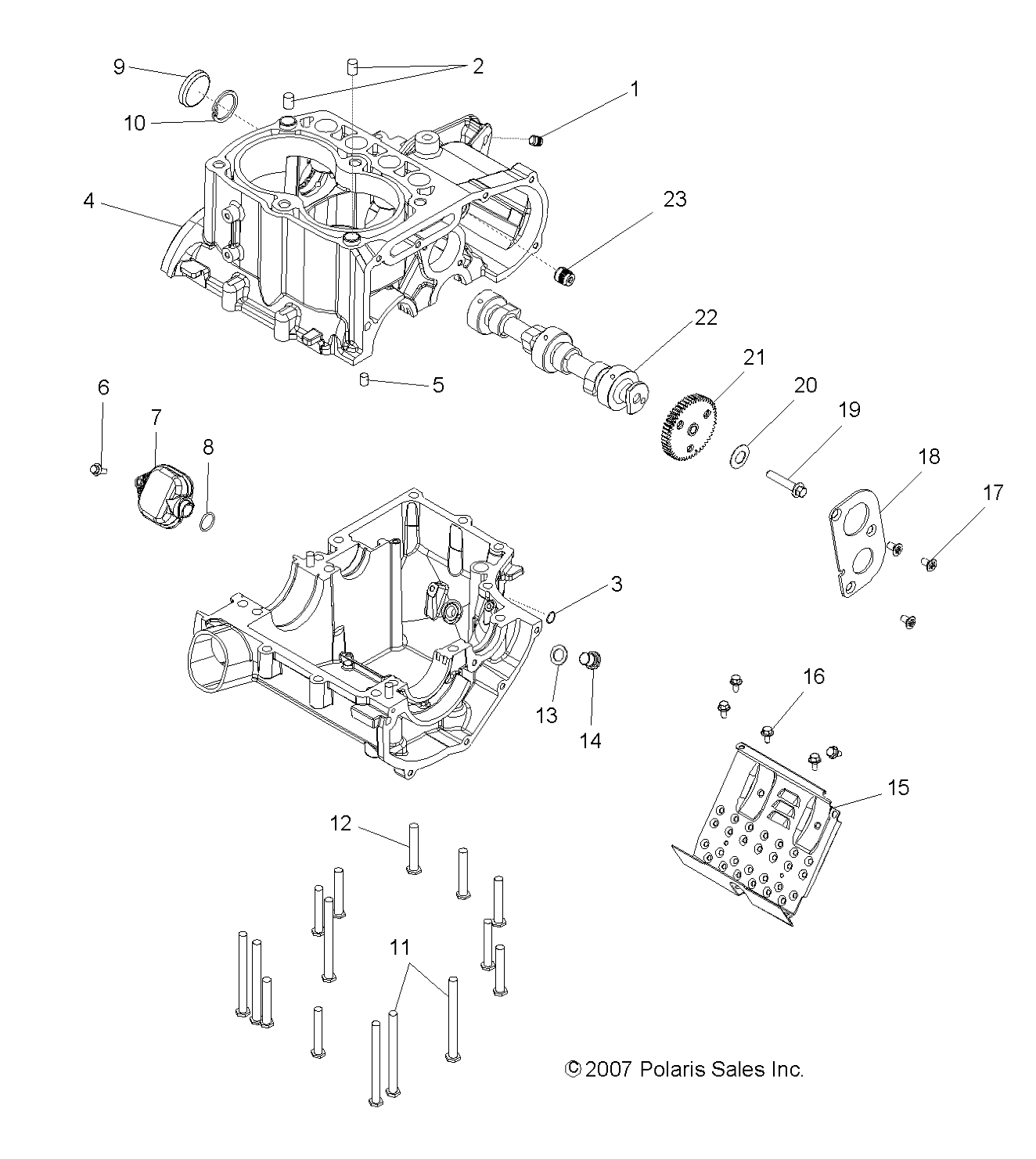 ENGINE, CRANKCASE - R09RF68AF/AR/AZ (49RGRCRANKCASE086X6)