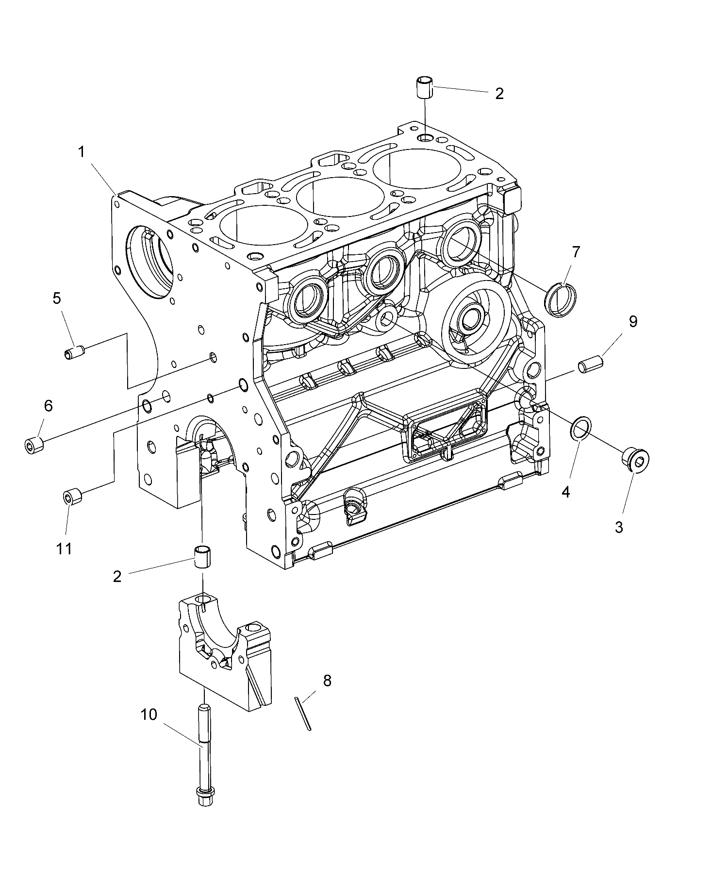 ENGINE, CRANKCASE - R17RVAD1A1 (49RGRCRANKCASE15DSL)