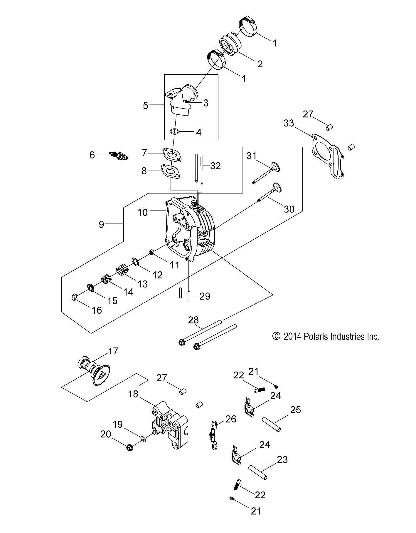 ENGINE, CYLINDER HEAD - Z18YAV17N2/N8 (49RGRCYLINDER15RZR170)