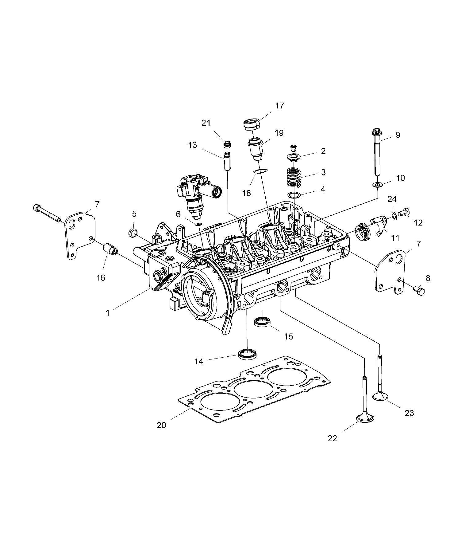 ENGINE, CYLINDER HEAD and PRECOMBUSTION CHAMBER - R15RUAD1AA (49RGRCYLINDERHD15DSL)