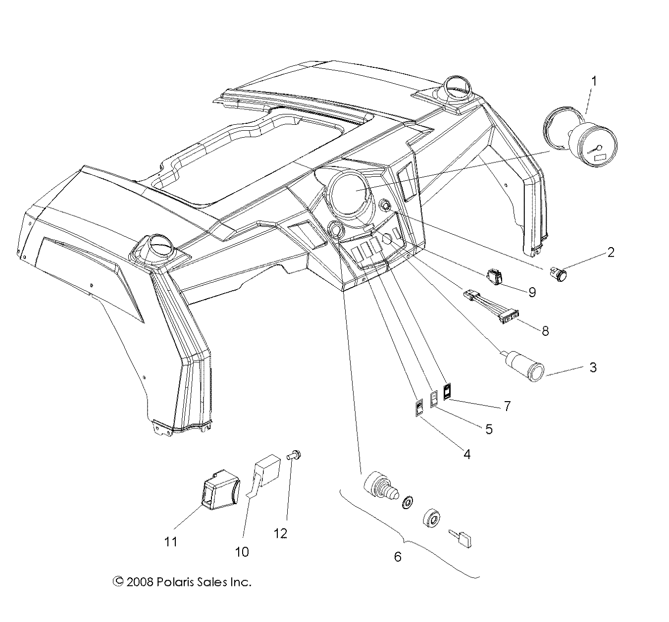 ELECTRICAL, DASH INSTRUMENTS and CONTROLS - R09VH76FX (49ATVDASH09RZRI)