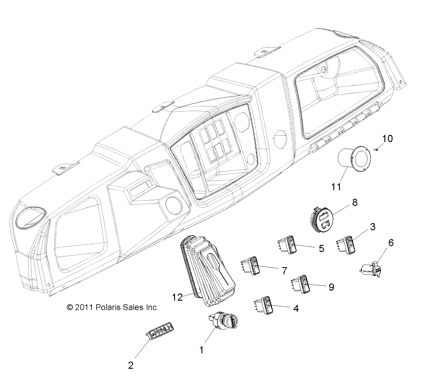 ELECTRICAL, DASH INSTRUMENTS and CONTROLS - R14RC08GC/GJ/FJ (49RGRDASH12EV)