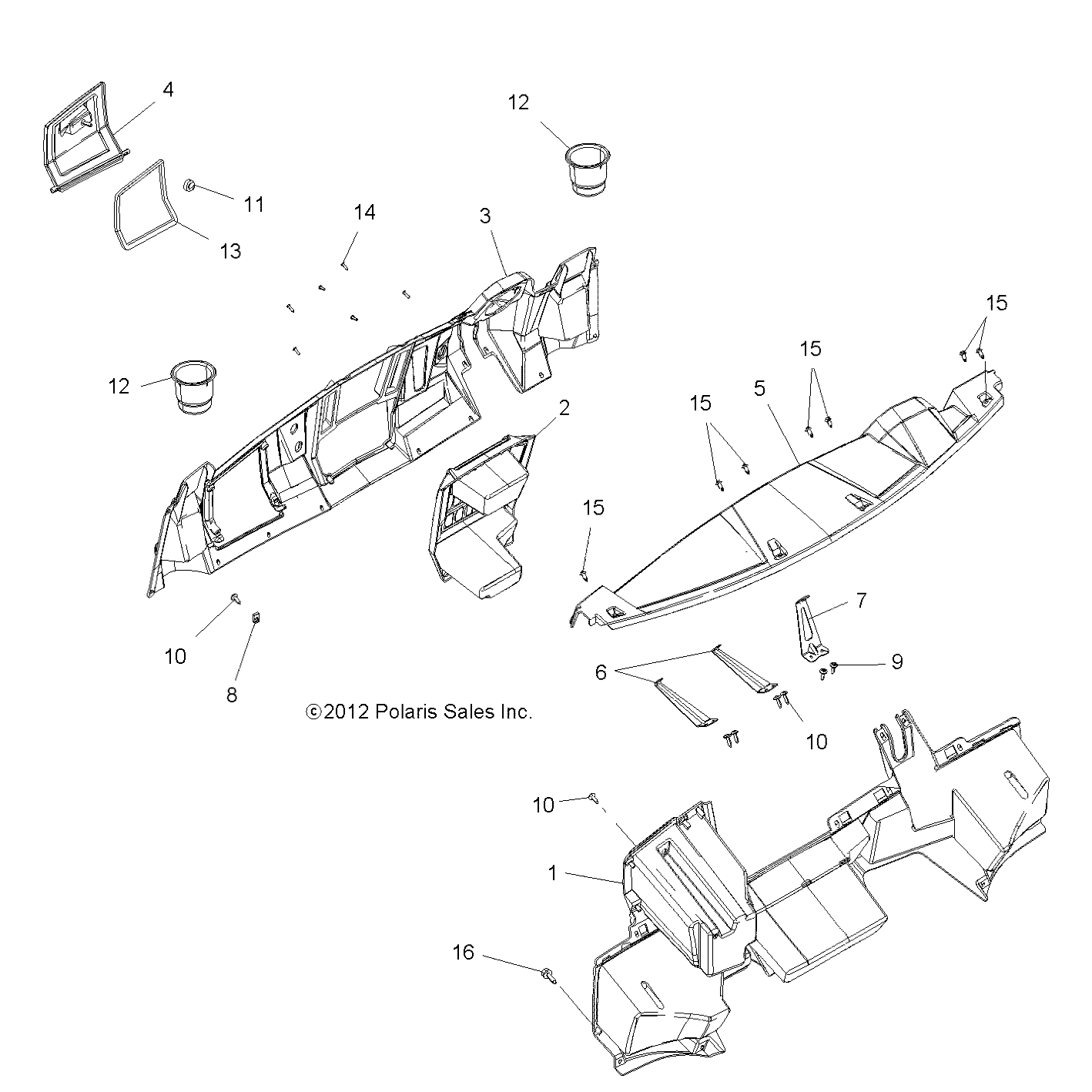 BODY, DASH - R13UH88/UH9E ALL OPTIONS (49RGRDASH13900XP)