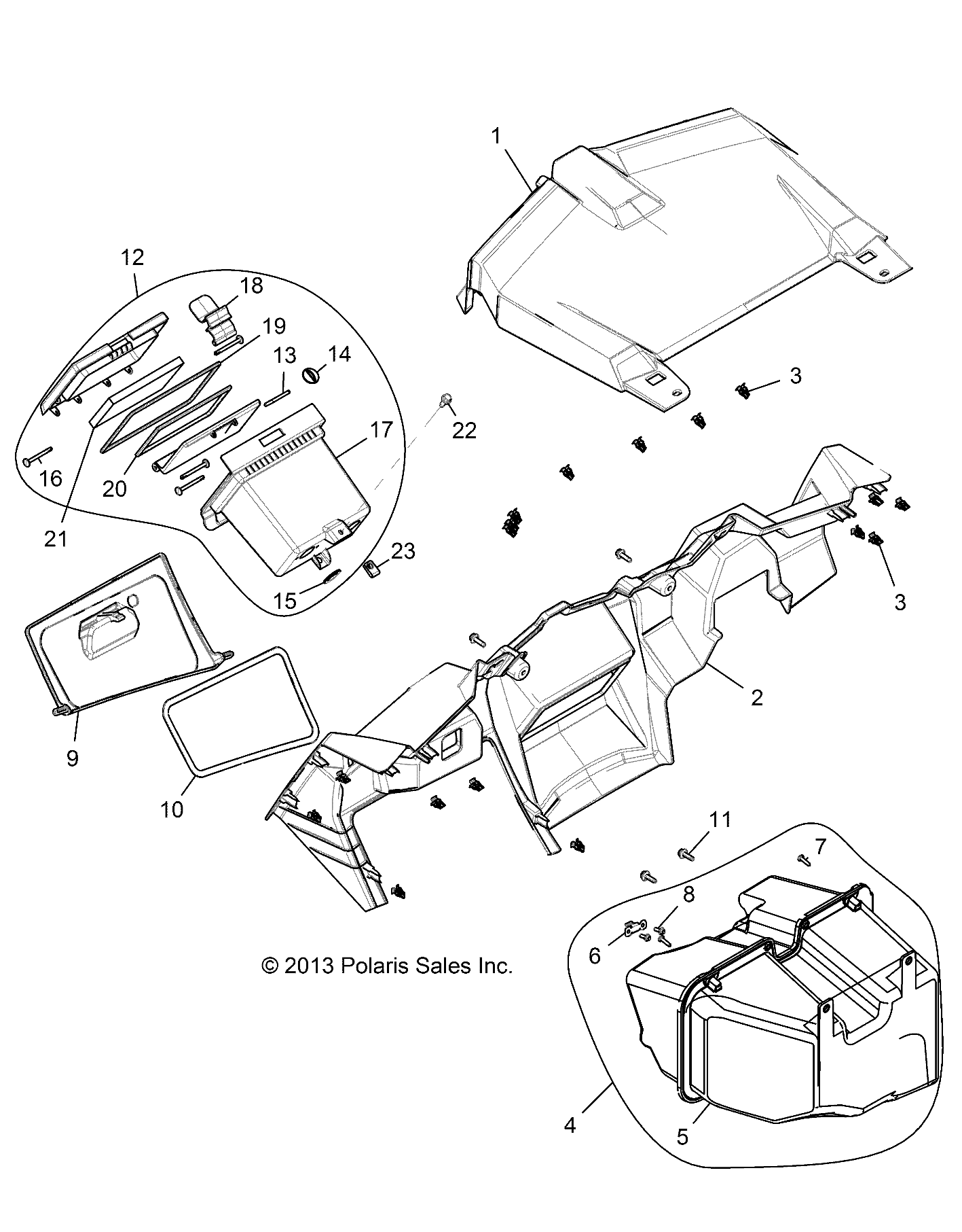 BODY, DASH AND GLOVEBOX - Z14ST1EAM/EAW/EAK/EAN/EFW (49RGRDASH1410004)