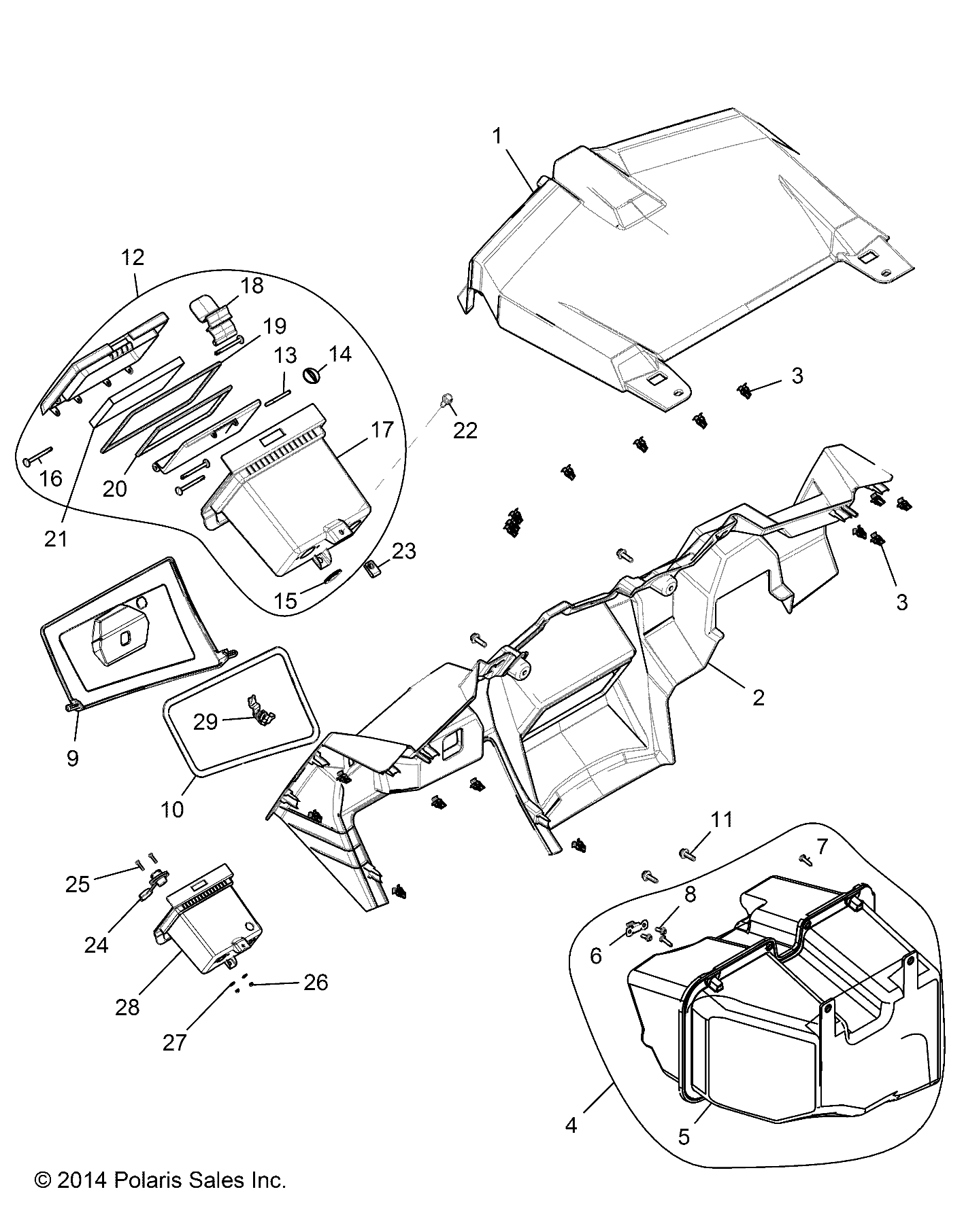 BODY, DASH AND GLOVEBOX - Z16VFE99AF/AS/AM/M99AM (49RGRDASH151000)