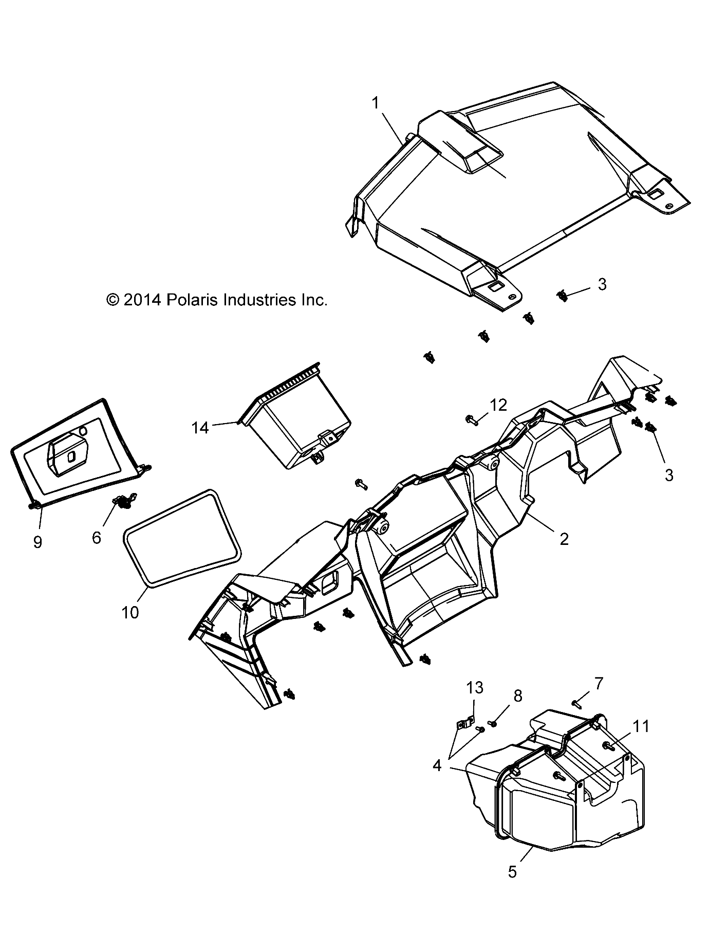 BODY, DASH AND GLOVEBOX - Z18VAA87B2/E87BM/BW (49RGRDASH15RZR900)