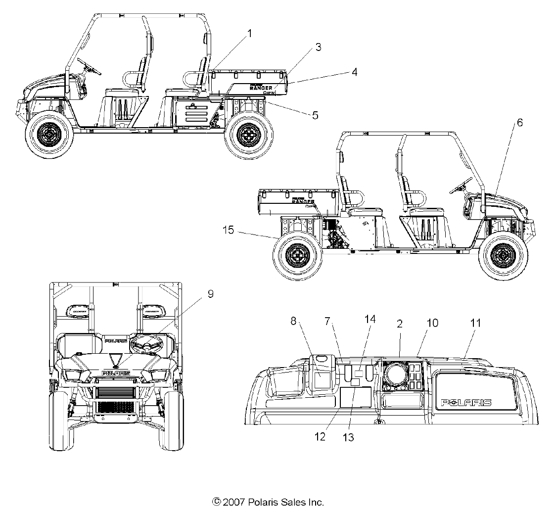 BODY, DECALS - R08WH68AG/AH/AK/AR (49RGRDECAL08CREW)