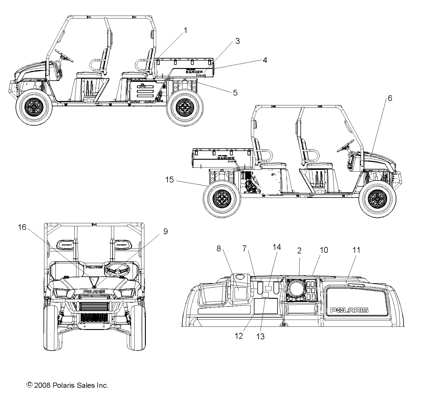 BODY, DECALS - R09WH68AC/AG/AH/AL/AR/AZ (49RGRDECAL09CREW)