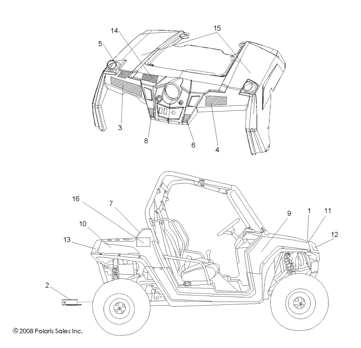 BODY, DECALS - R09VH76AX (49RGRDECAL09RZRS)