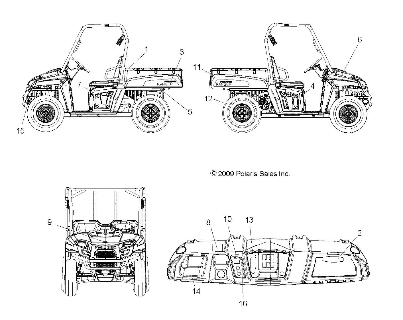 BODY, DECALS - R10RH45AG/AH/AR (49RGRDECAL10)