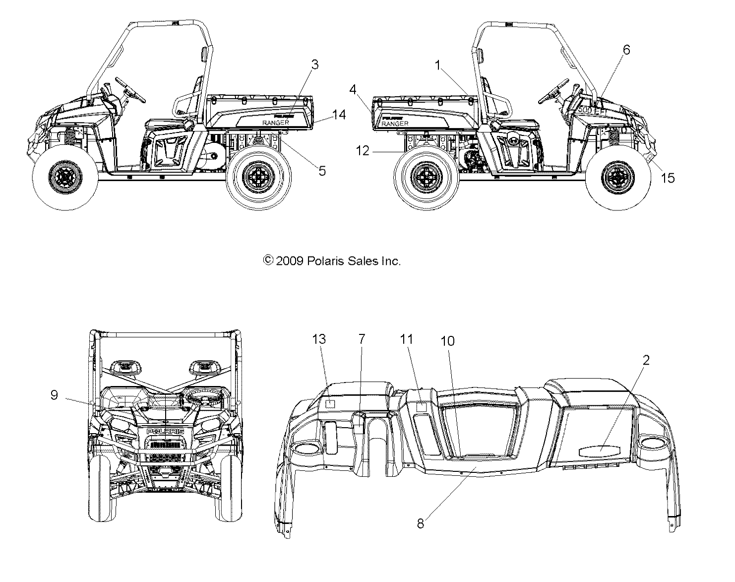 BODY, DECALS - R10TH50AG/AR (49RGRDECAL105004X4)