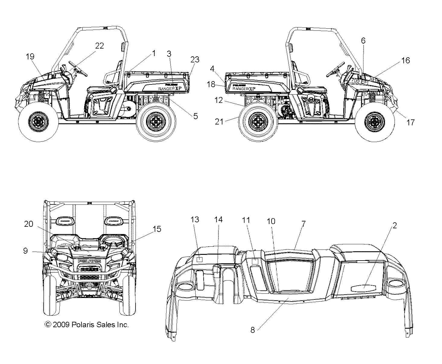 BODY, DECALS - R10TH76/TY76 ALL OPTIONS (49RGRDECAL108004X4)