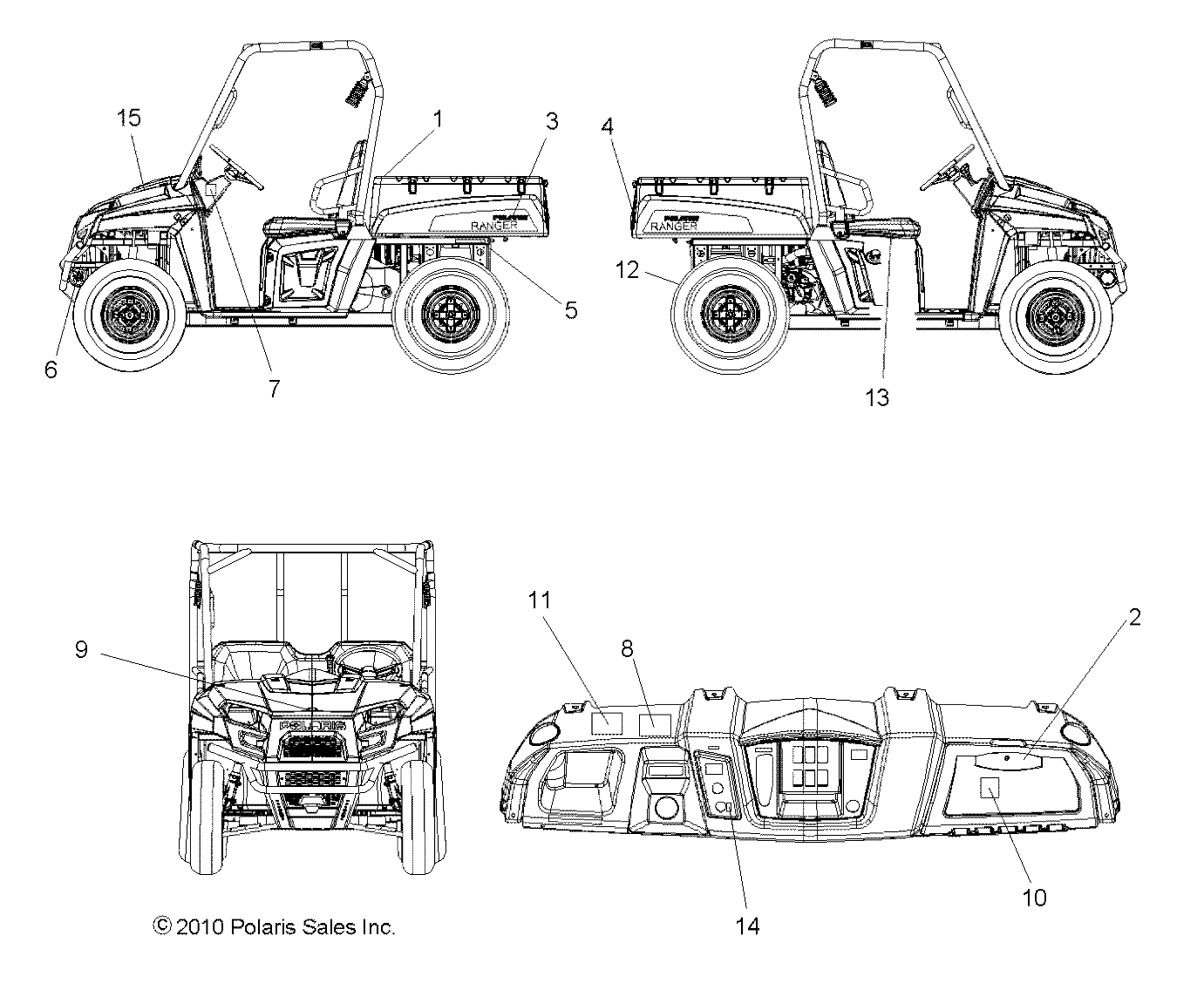 BODY, DECALS - R11RC08GA/GH/FA/FH (49RGRDECAL11EV)