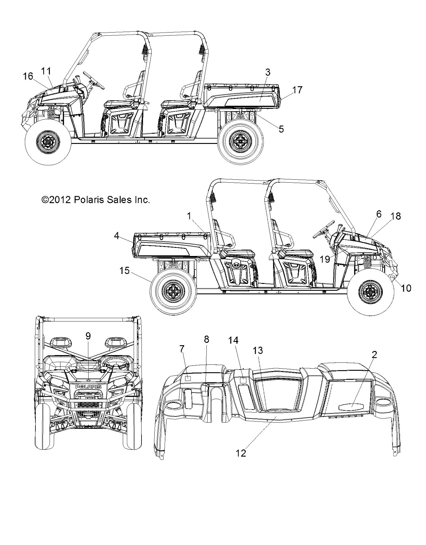 BODY, DECALS - R13WH76AG/AR/EAH/EAI/KG (49RGRDECAL12CREW)