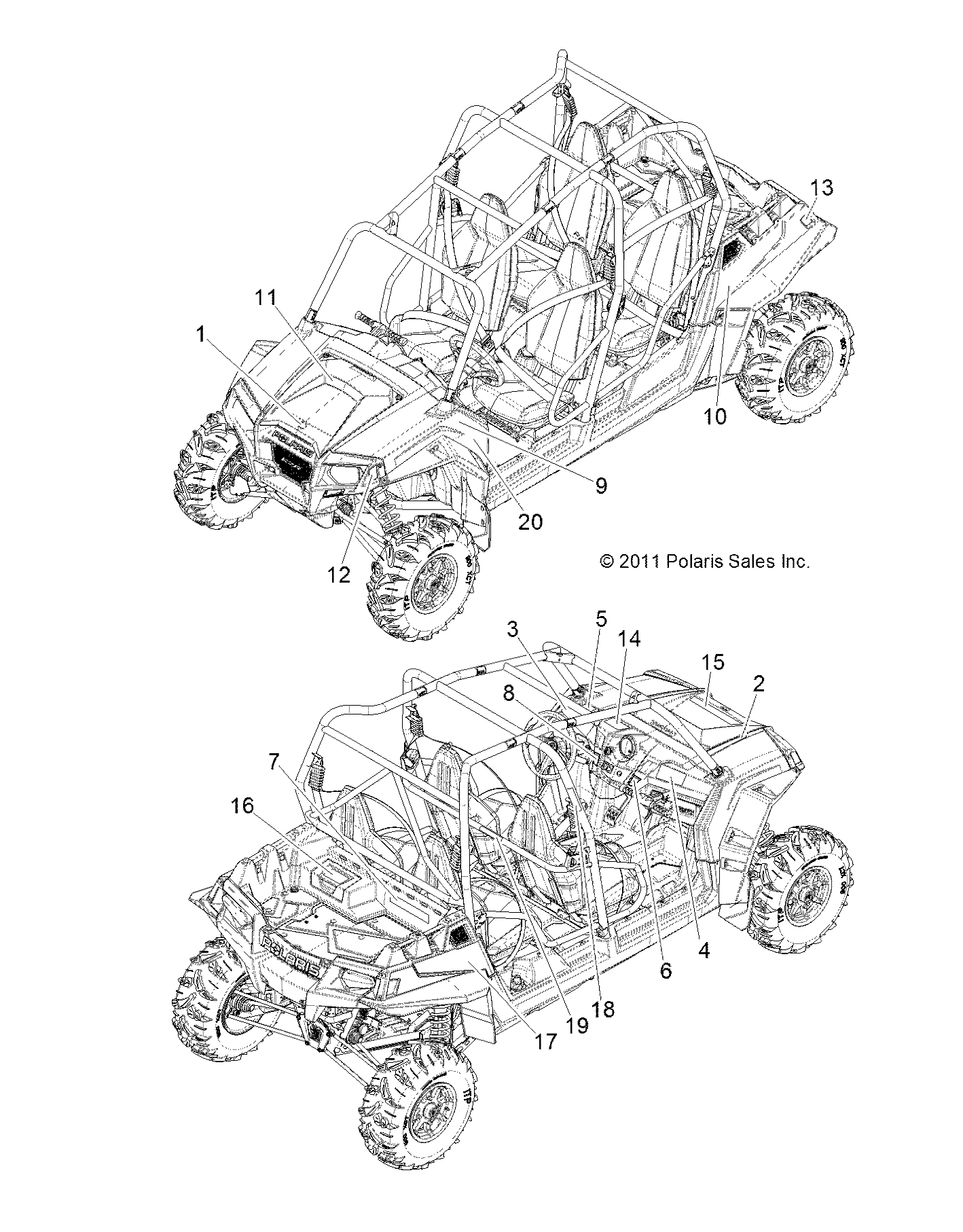 BODY, DECALS - R12XT87AA/9EAS (49RGRDECAL12RZRXP4)