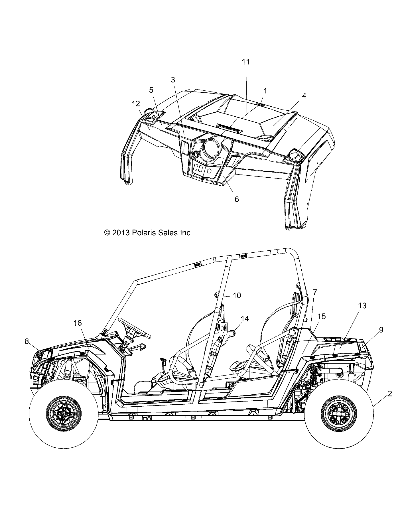 BODY, DECALS - Z14XE7EAL/X (49RGRDECAL14RZR8004)