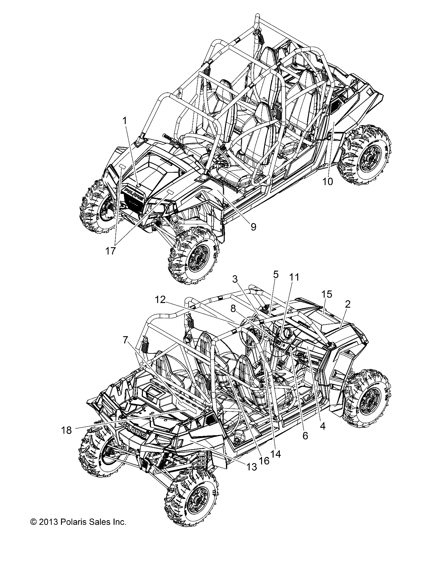 BODY, DECALS - Z14XT9EFX (49RGRDECAL14ZXP4I)