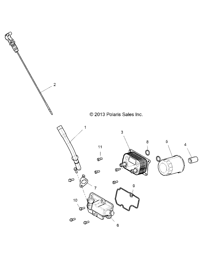 ENGINE, DIPSTICK AND OIL FILTER - Z18VEL92BK/BR/LK (49RGRDIPSTICK14RZR1000)