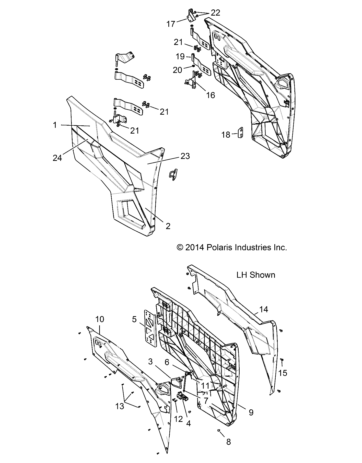 BODY, DOOR - R15RT87EAV/A5/BV (49RGRDOOR159XP)