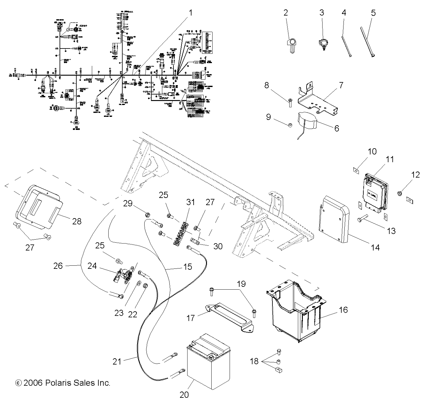 ELECTRICAL/BATTERY - R07RH50AF/AR/AT (49RGRELECT07500EFI)