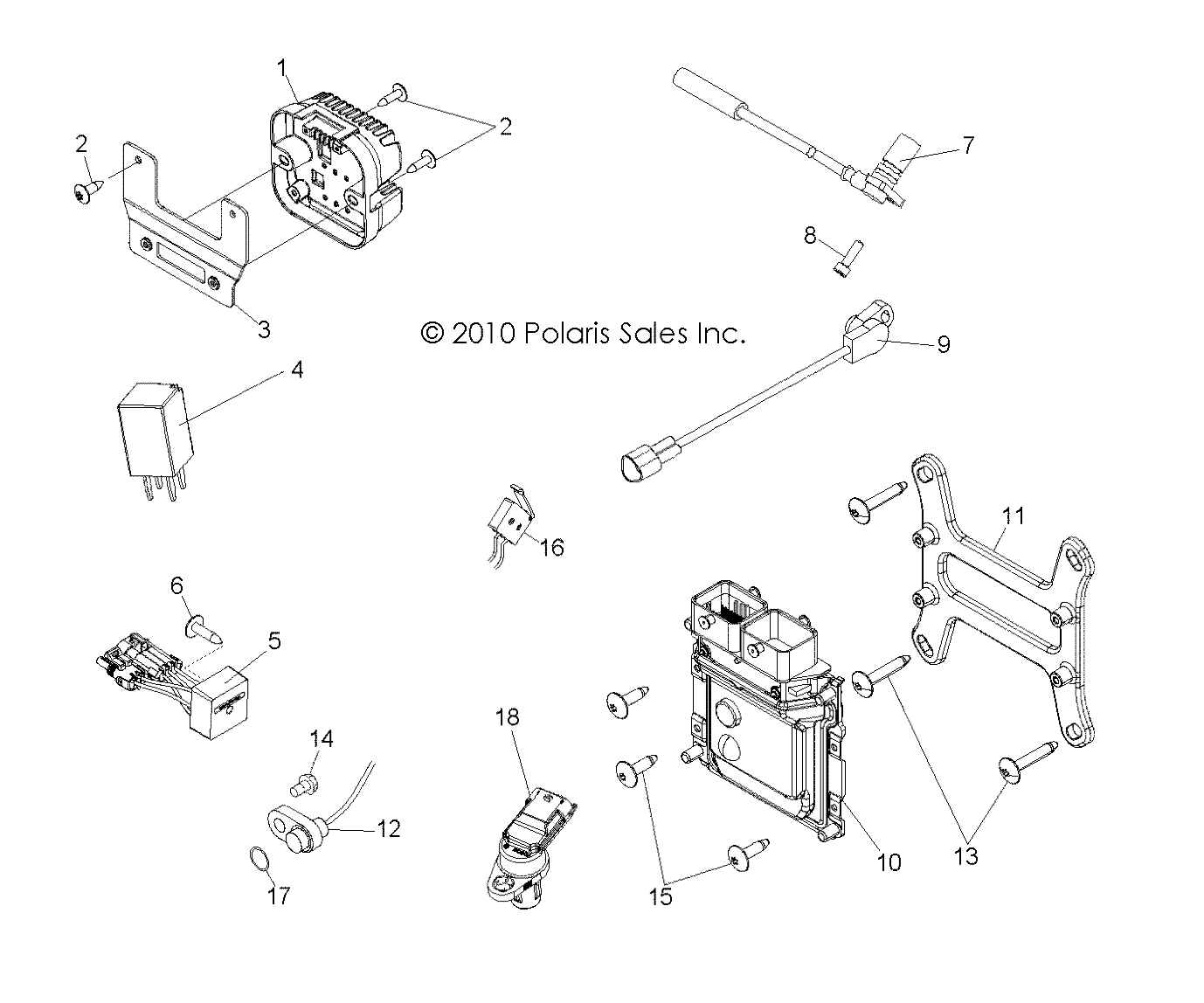 ELECTRICAL, REGULATOR, RELAYS, SENSORS and ECU - R11TH76/TY76 ALL OPTIONS (49RGRELECT118004X4)