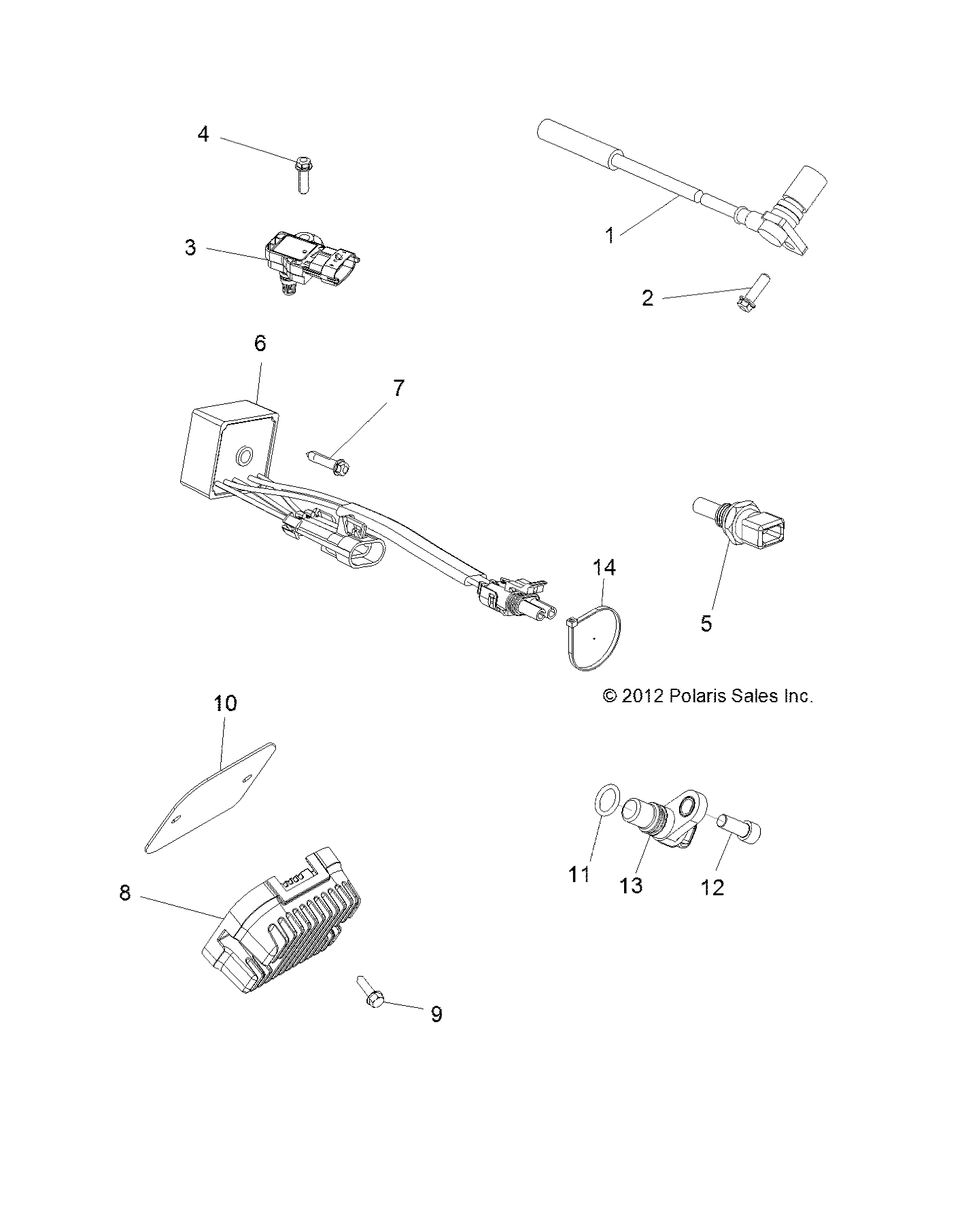 ELECTRICAL, SENSORS and MODULES - R13UH88/UH9E ALL OPTIONS (49RGRELECT13900XP)