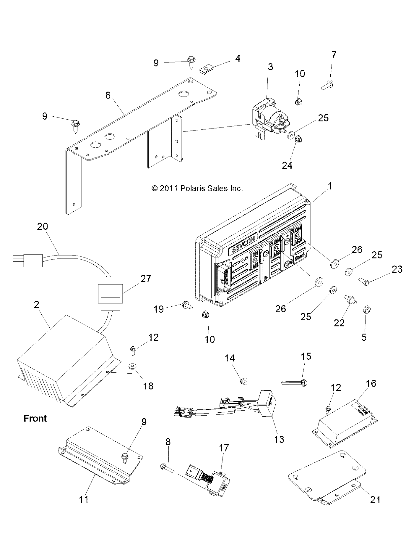 ELECTRICAL, MODULES and CONTROLLERS - R12RC08LG (49RGRELECTMOD12LSV)