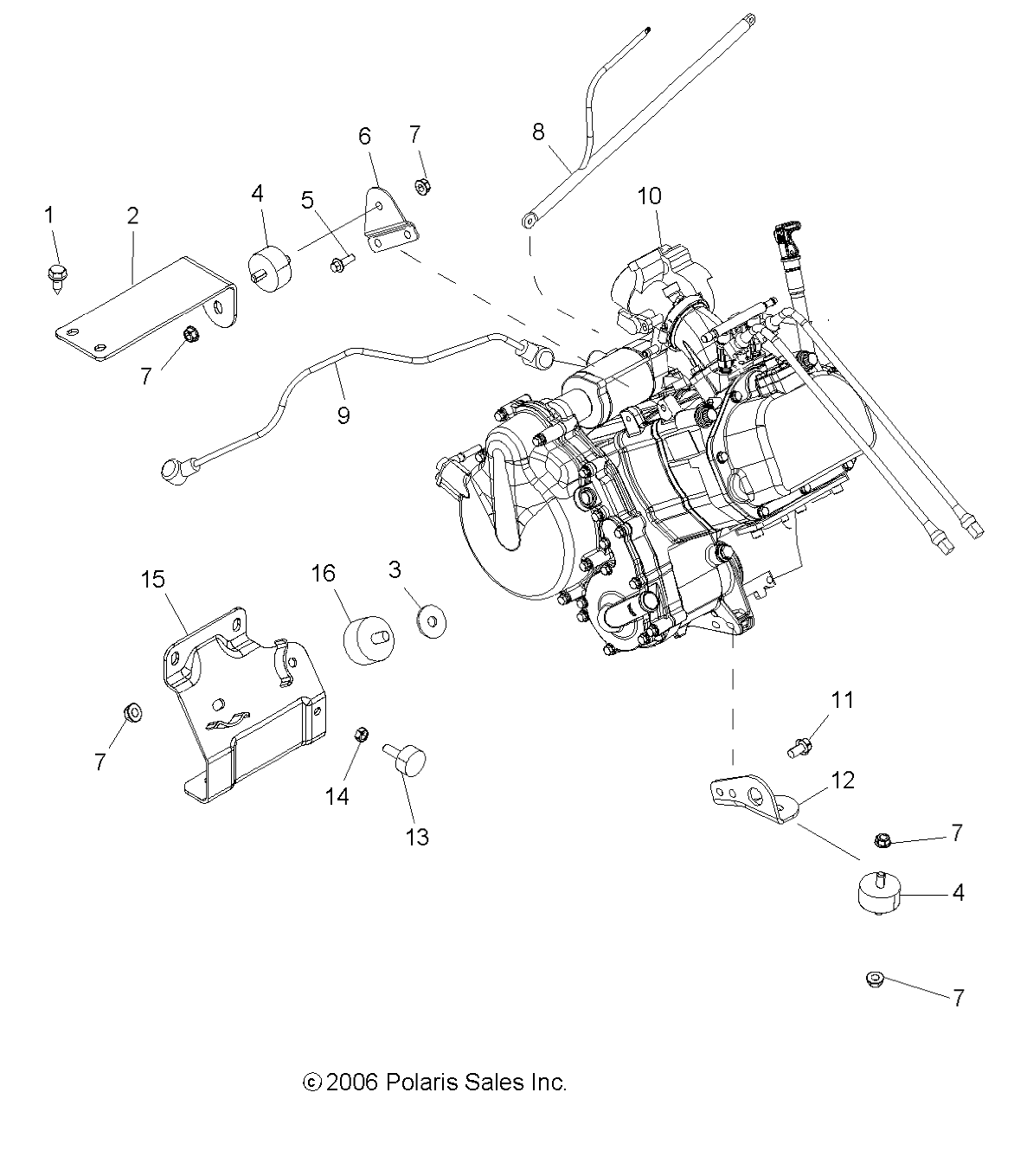 ENGINE MOUNTING - R07RF68AD/AF (49RGRENGINEMTG077006X6)