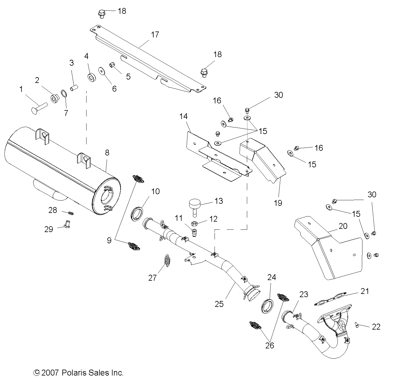 ENGINE, EXHAUST - R08RF68AD/AF/AZ (49RGREXHAUST086X6)