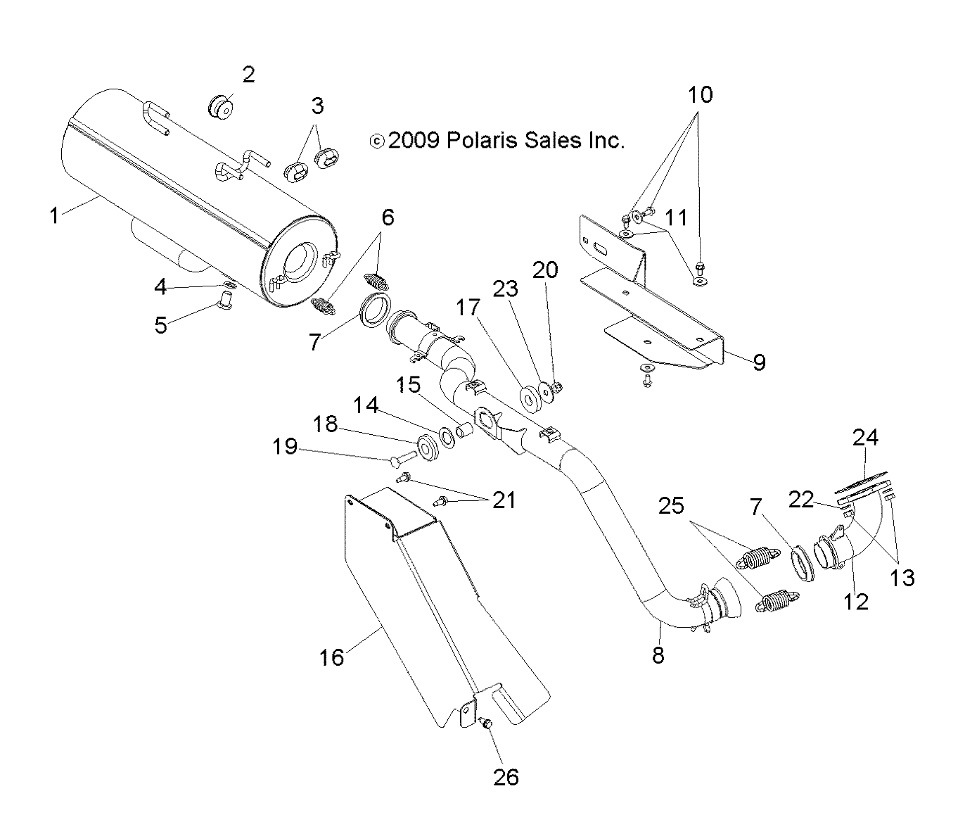 ENGINE, EXHAUST - R10TH50AG/AR (49RGREXHAUST105004X4)