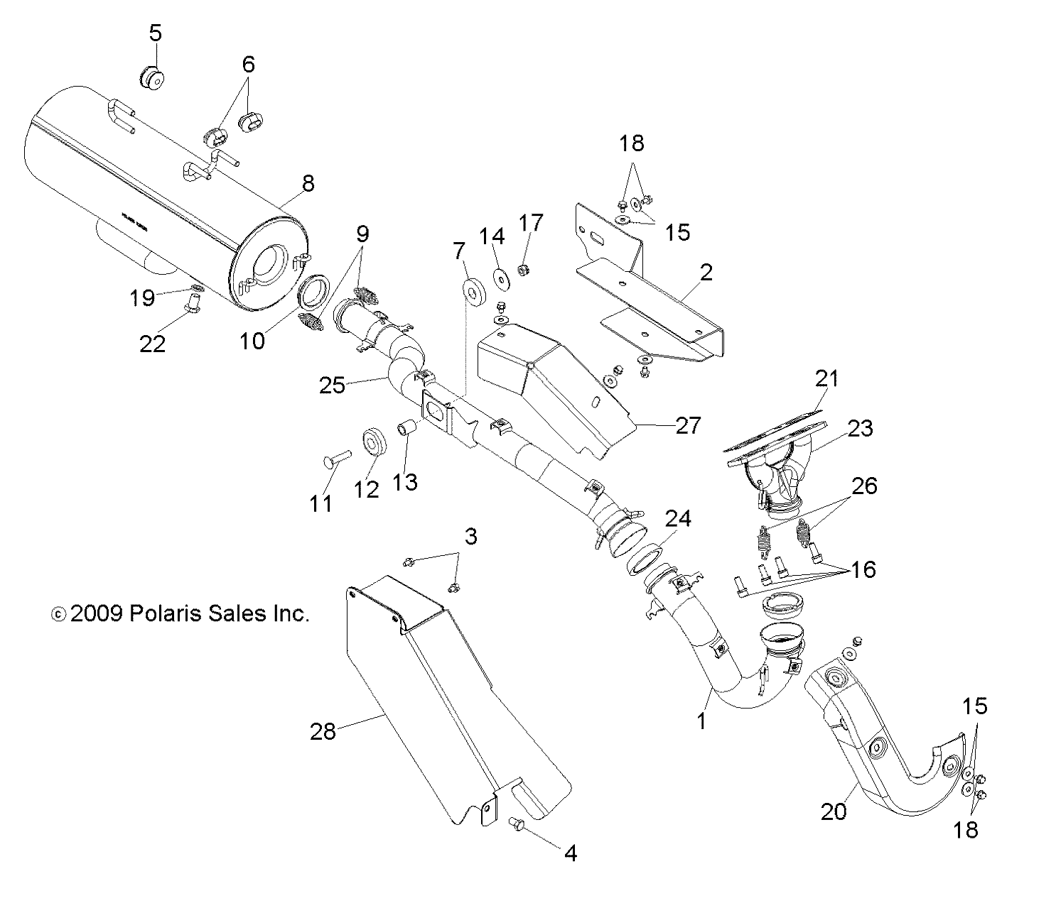 ENGINE, EXHAUST - R10HR76AG/AR (49RGREXHAUST106X6)