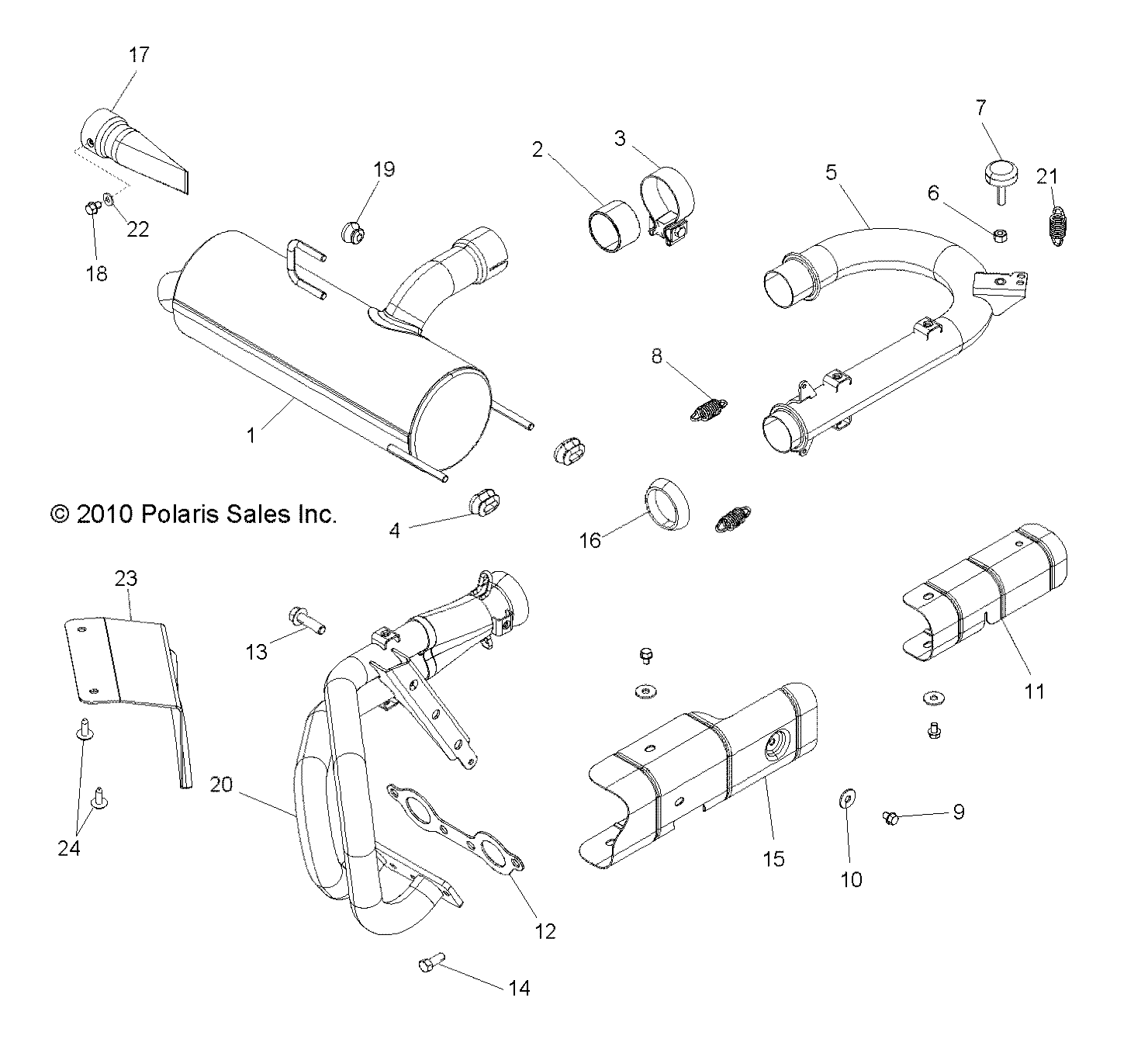 ENGINE, EXHAUST SYSTEM - R11VH76/VY76 ALL OPTIONS (49RGREXHAUST11RZR)