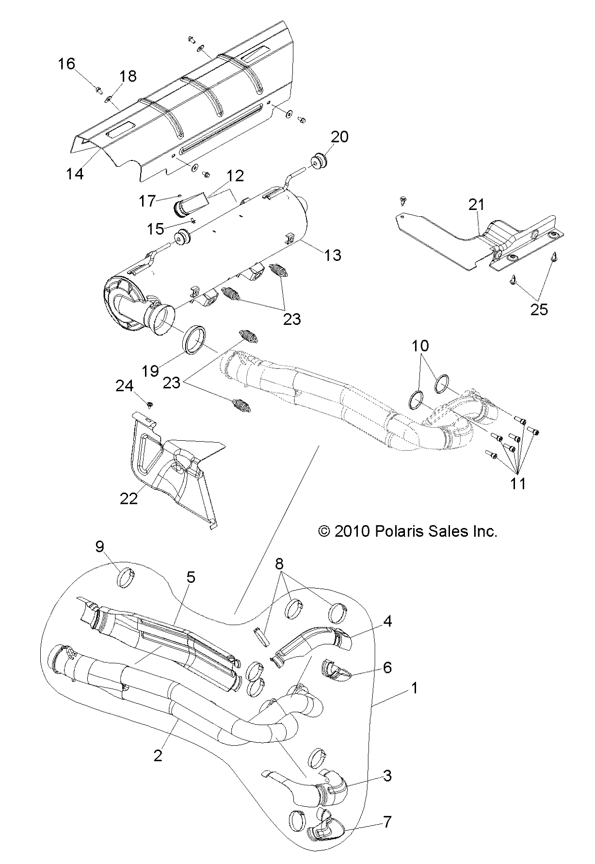 ENGINE, EXHAUST SYSTEM - Z14JT87AD/9EAO/9EAOL/9EAL (49RGREXHAUST11RZR875)