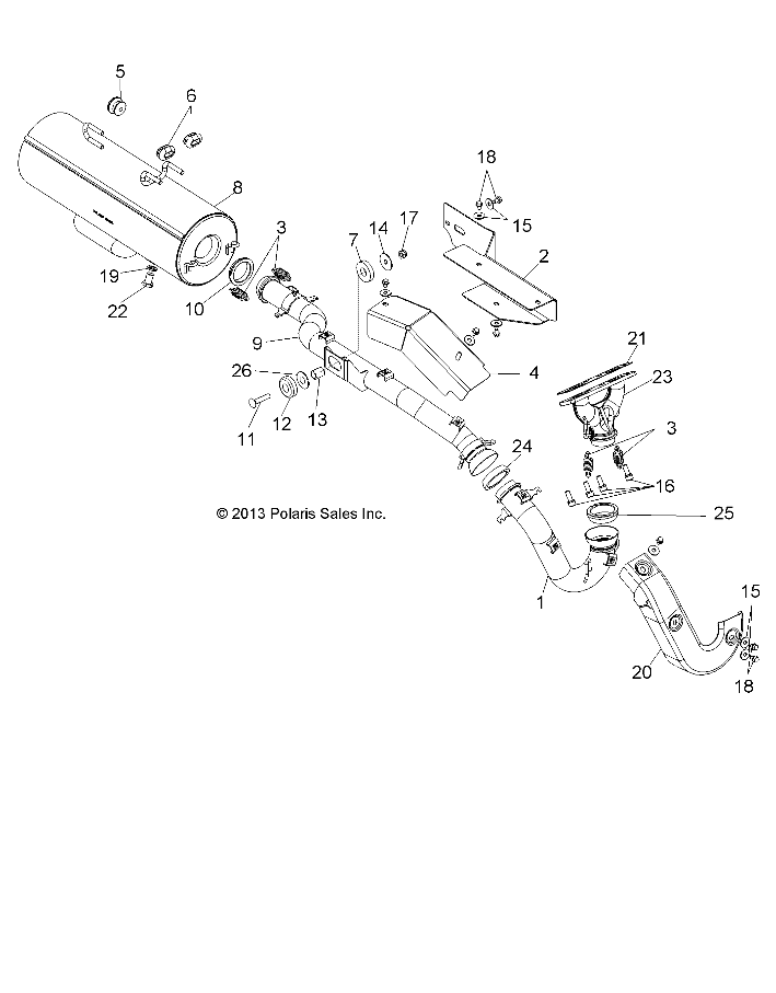 ENGINE, EXHAUST - R15RAA76AA/AJ (49RGREXHAUST146X6)