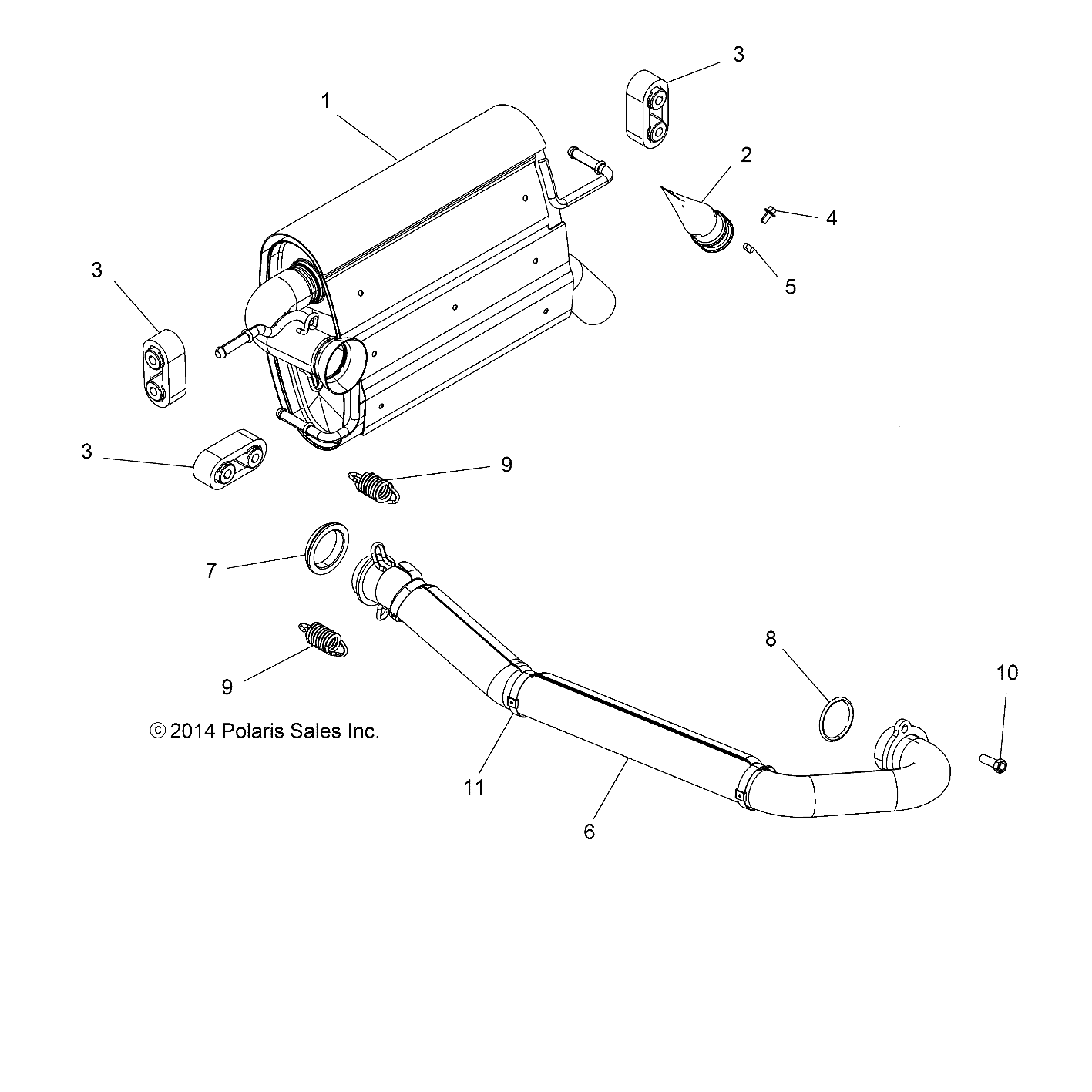 ENGINE, EXHAUST SYSTEM - Z15VHA57FJ (49RGREXHAUST15570EU)