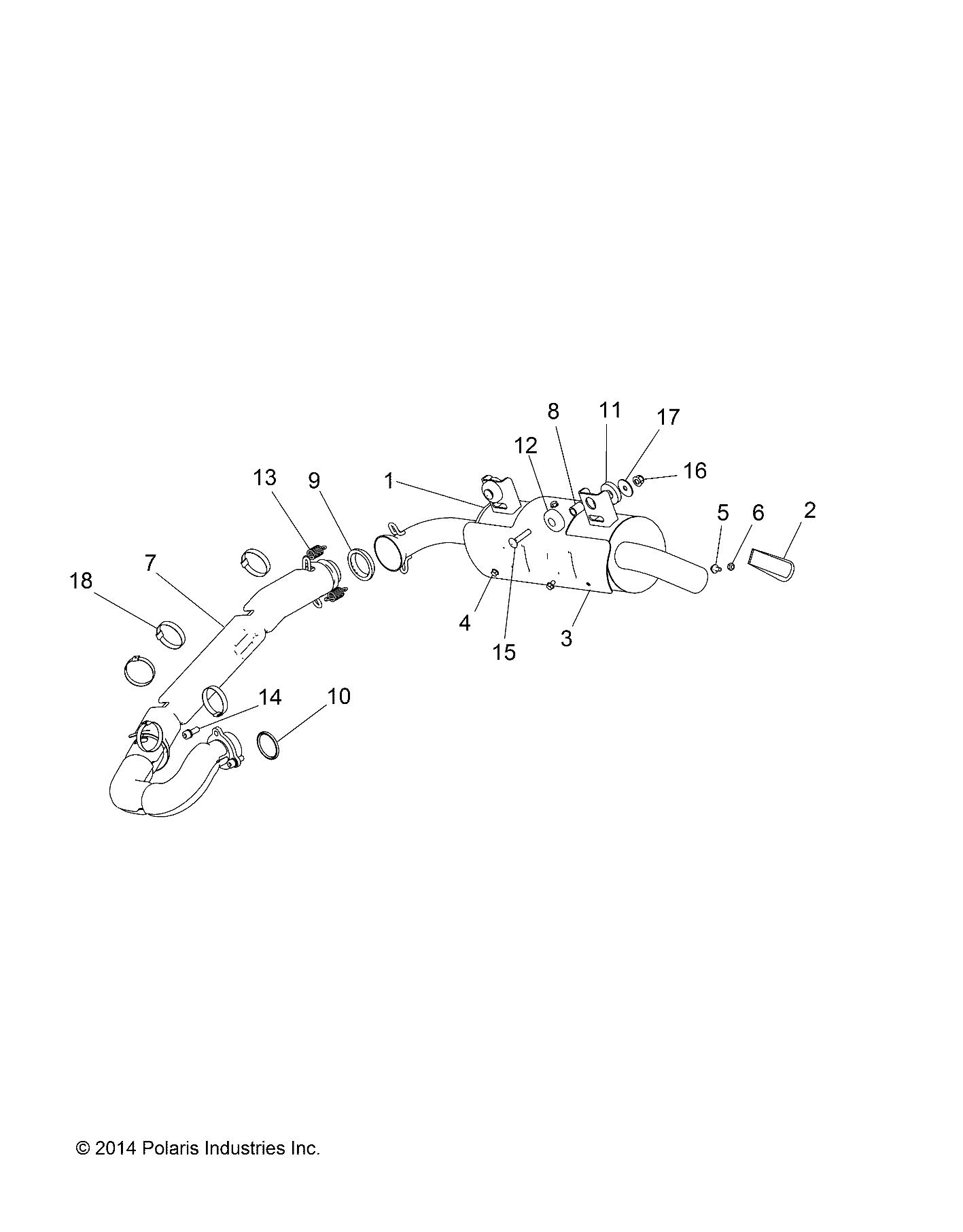 ENGINE, EXHAUST SYSTEM - R17RNA57A1/A9/EAM/NM (49RGREXHAUST5570MC)