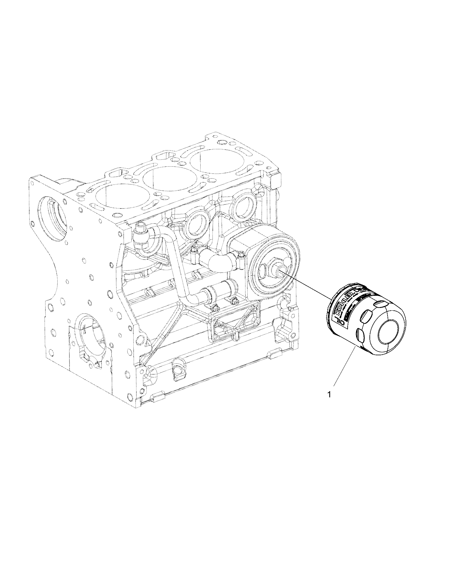 ENGINE, OIL FILTER - R17B1PD1AA/2P (49BRUTUSFILTER15DSL)