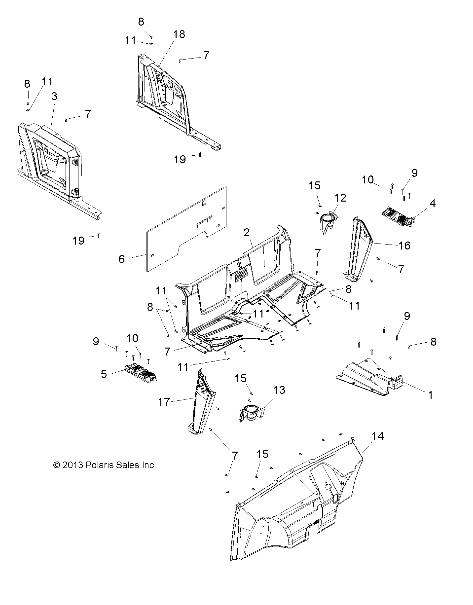 BODY, FRONT FLOOR and FENDERS - R14WH57AA/AC/AR/6EAT (49RGRFLOOR14570CREW)