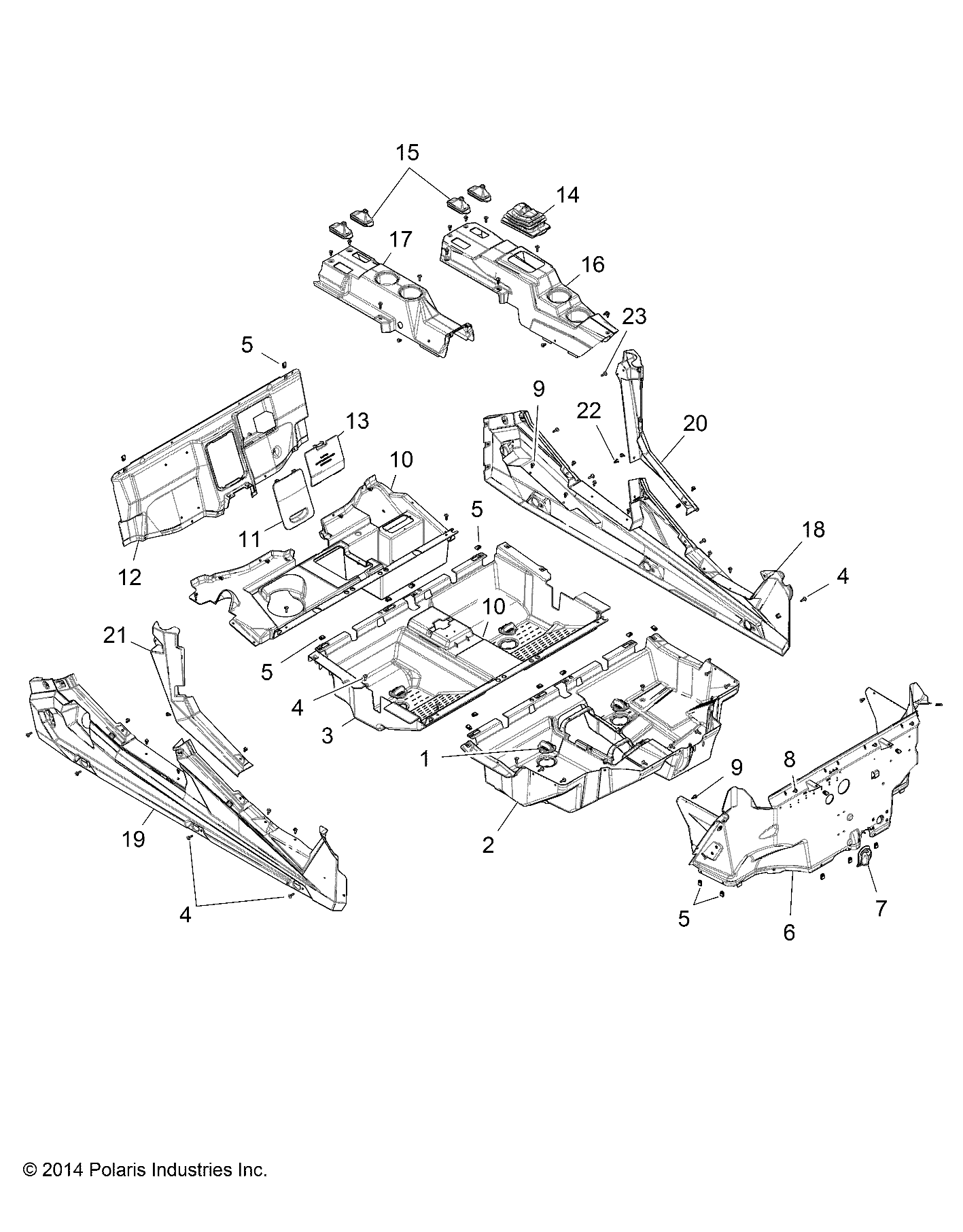 BODY, FLOOR and ROCKER PANELS - Z16VFE99AF/AS/AM/M99AM (49RGRFLOOR1510004)