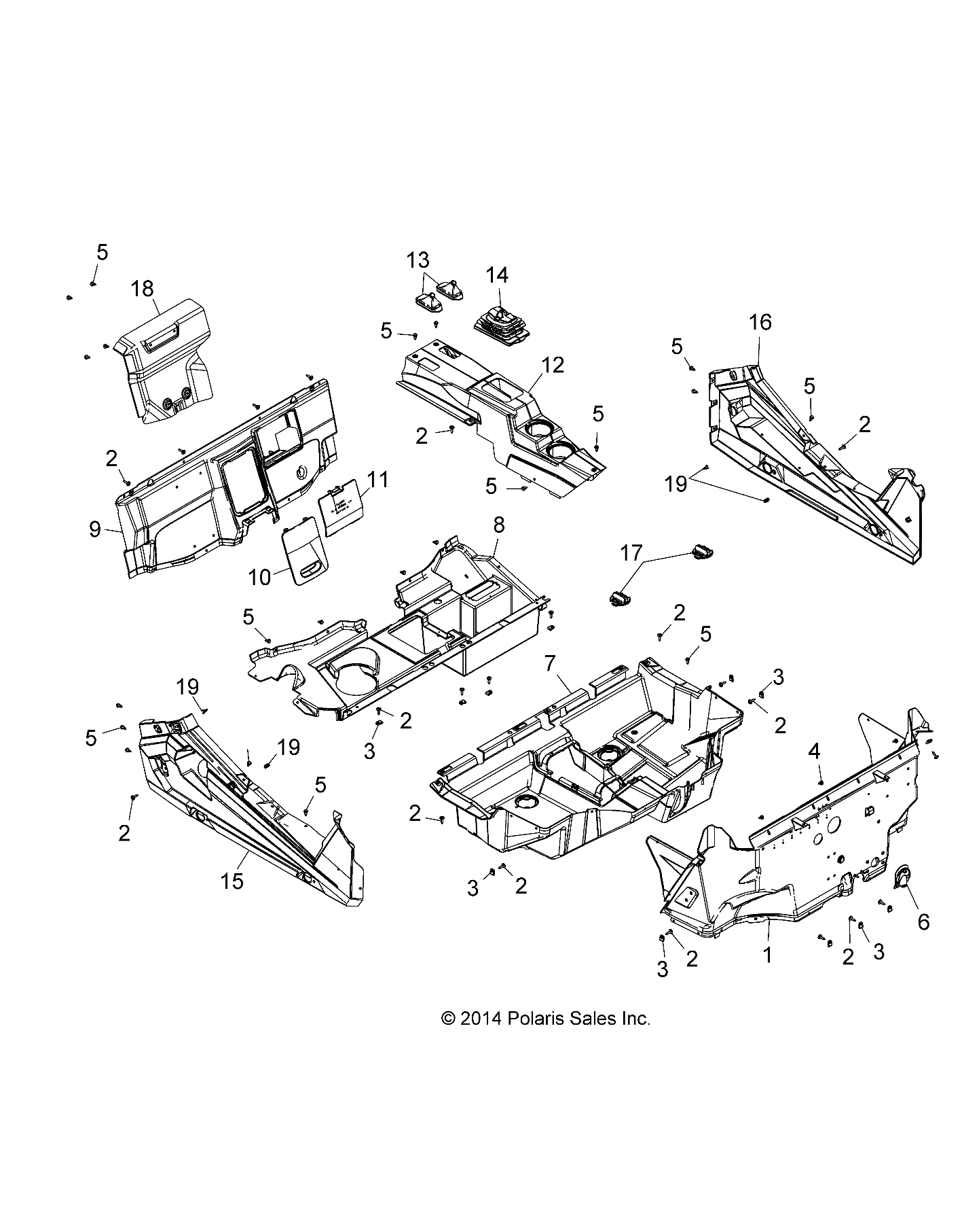 BODY, FLOOR and ROCKER PANELS - Z17VA/E/X87 ALL OPTIONS (49RGRFLOOR15RZR900)