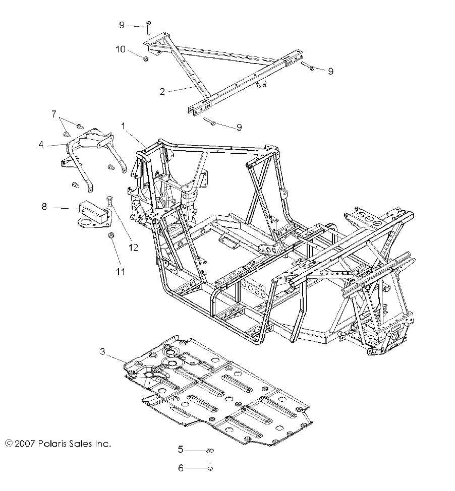 CHASSIS and MAIN FRAME - R08VH76AD/AG (49RGRFRAME08VISTA)