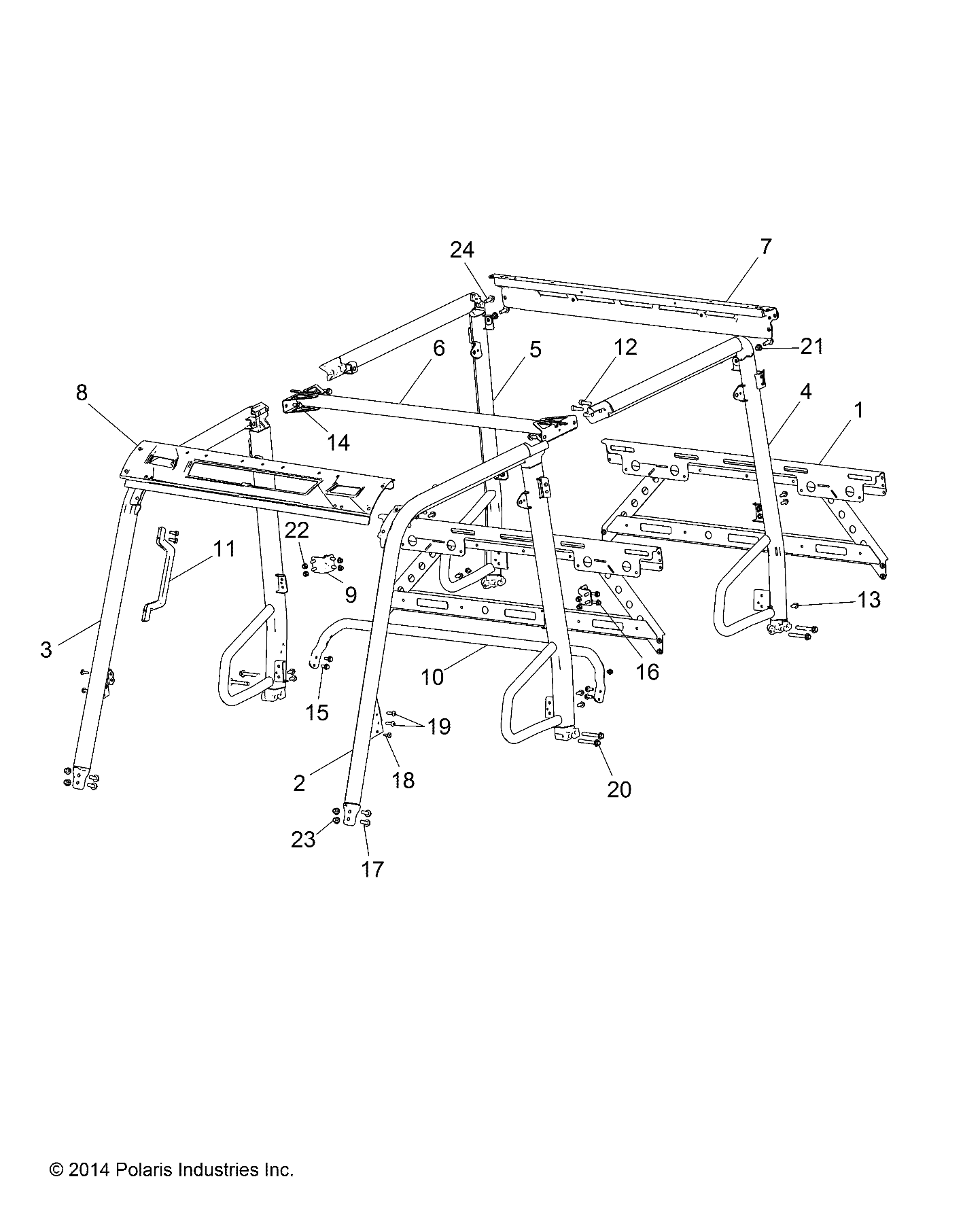 CHASSIS, CAB FRAME - R15RNA57AA/AC/AR/E57AS (49RGRFRAME15570MC)