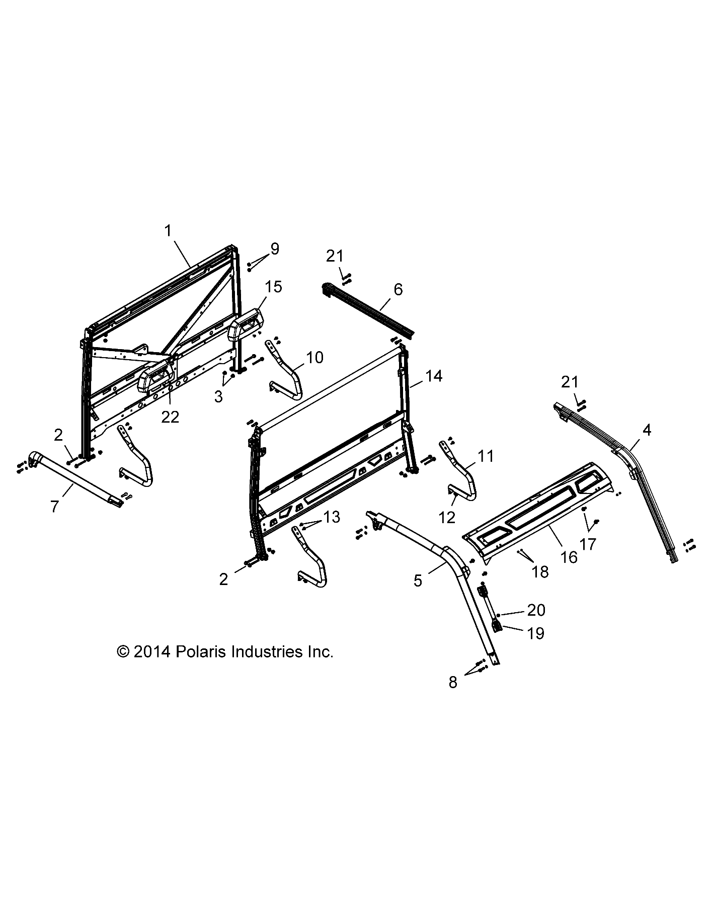 CHASSIS, CAB FRAME - R16RVAD1A1 (49RGRFRAME15CREW)