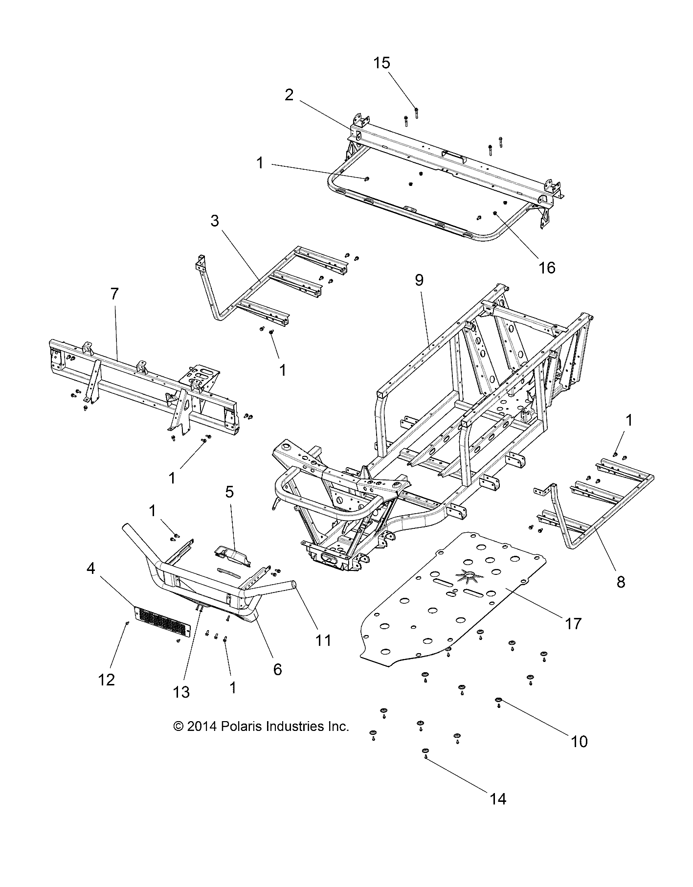 CHASSIS, FRAME and FRONT BUMPER - R19RMAE4G8/G9 (49RGRFRAME15EV2)