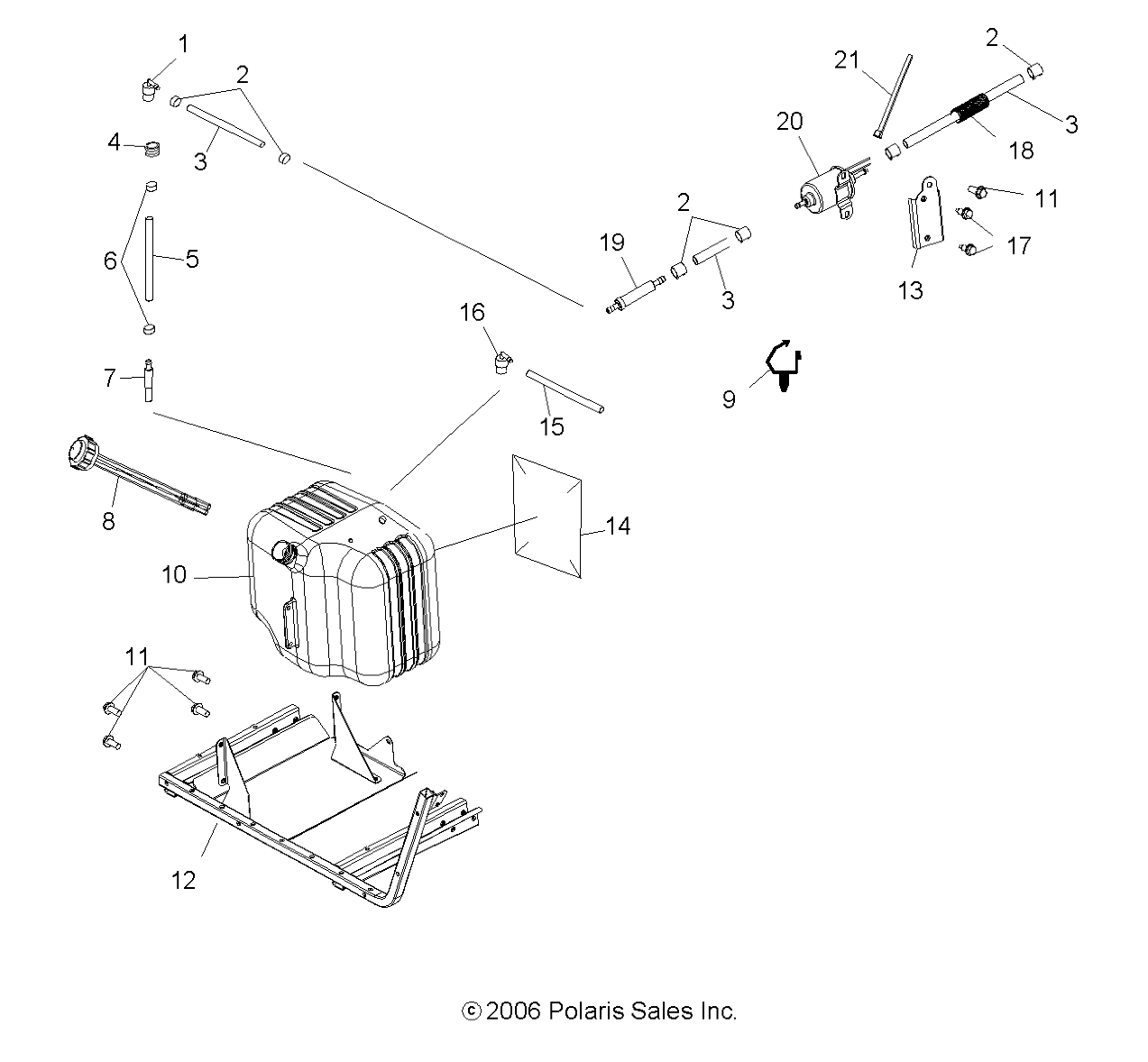 BODY, FUEL SYSTEM - R08RB50AA (49RGRFUEL07500)