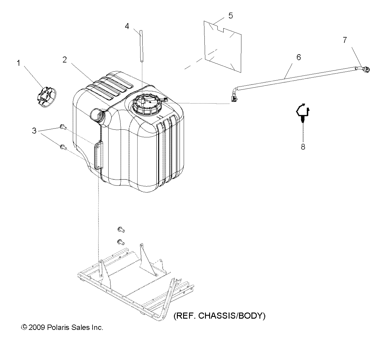 BODY, FUEL TANK ASM. - R10HR76AG/AR (49RGRFUEL106X6)