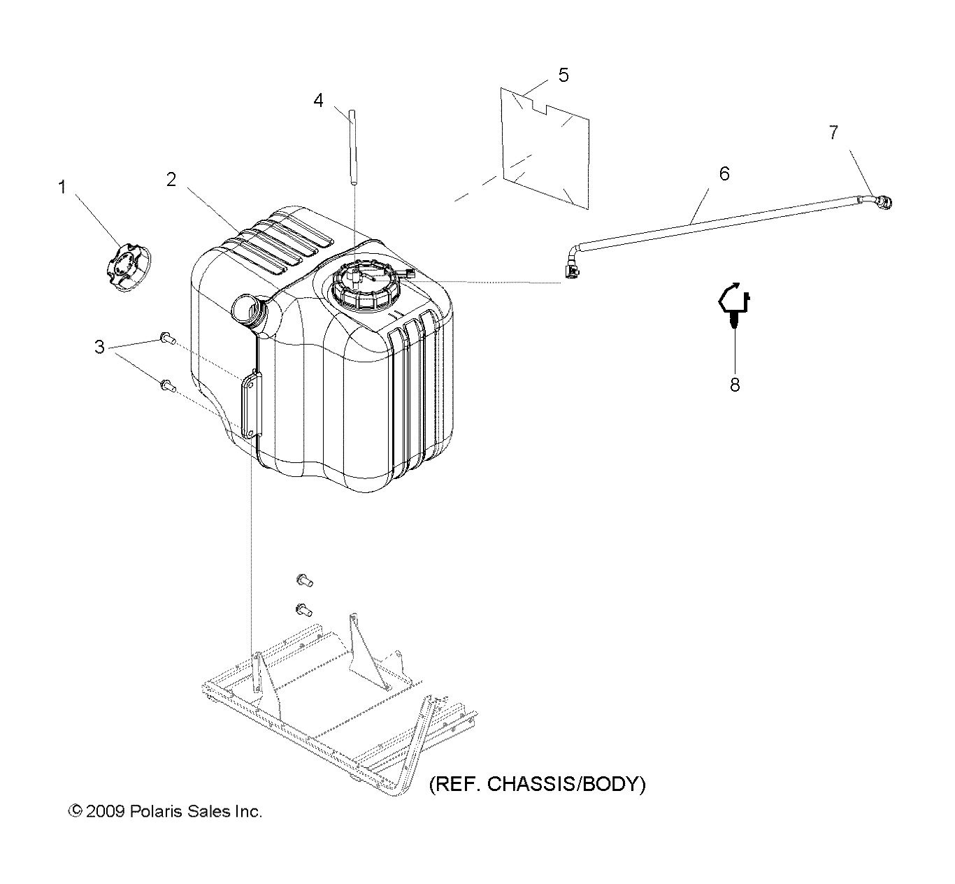 BODY, FUEL TANK ASM. - R10TH76/TY76 ALL OPTIONS (49RGRFUEL108004X4)