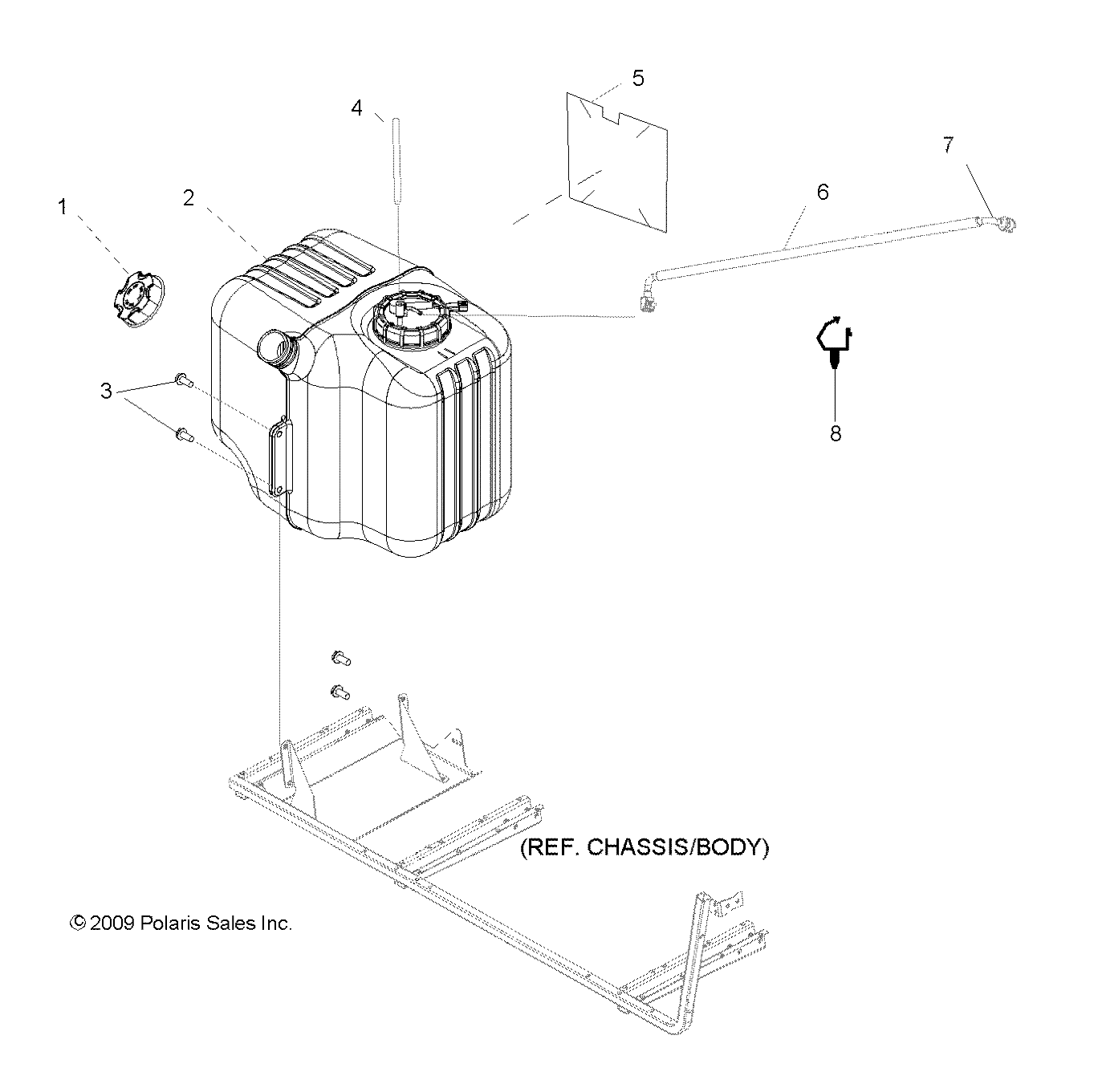 BODY, FUEL TANK ASM. - R10WH76AG/AH/AR/AV/WY76AW/AZ (49RGRFUEL10800CREW)