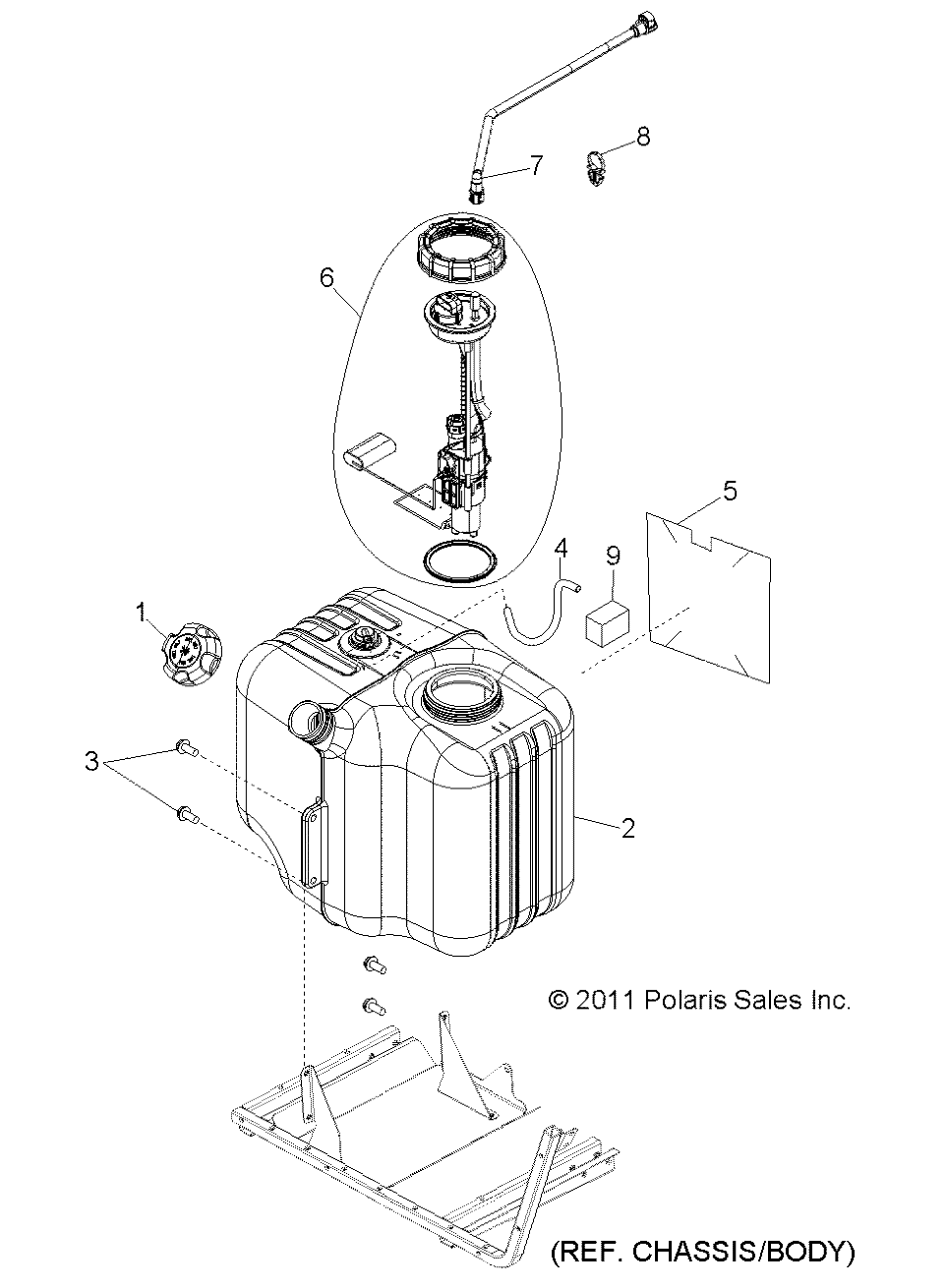 BODY, FUEL TANK ASM. - R14TH76AA/AC/EAS/AAC/ACC/EASC (49RGRFUEL118004X4)